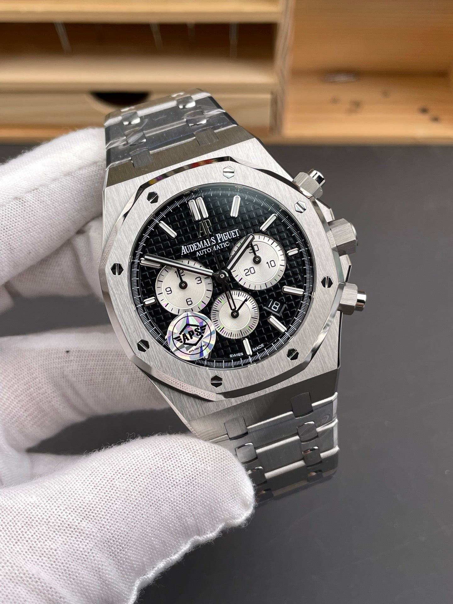Audemars Piguet Royal Oak Chronograph 26331ST – Black “Grande Tapisserie” Dial