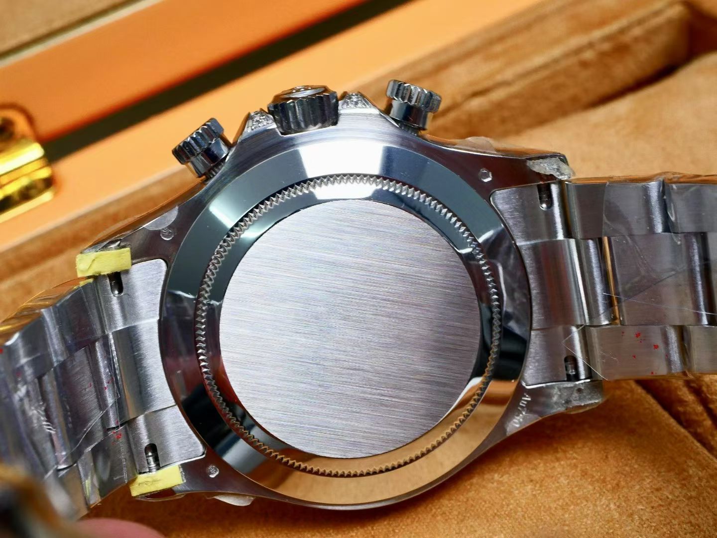 Rolex Oyster Perpetual Cosmograph Daytona White Gold, Diamond-Paved Dial, Rainbow Baguette Sapphire Bezel