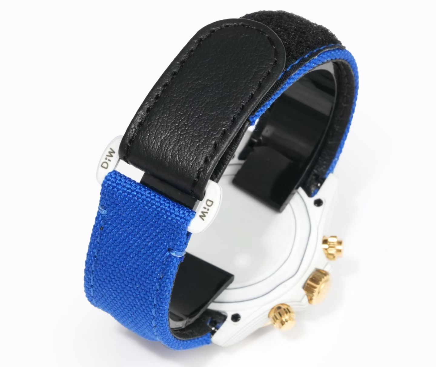 DiW Custom Rolex Cosmograph Daytona – Blue Dial with Arabic Numerals, Blue Bezel, Blue Textile Strap