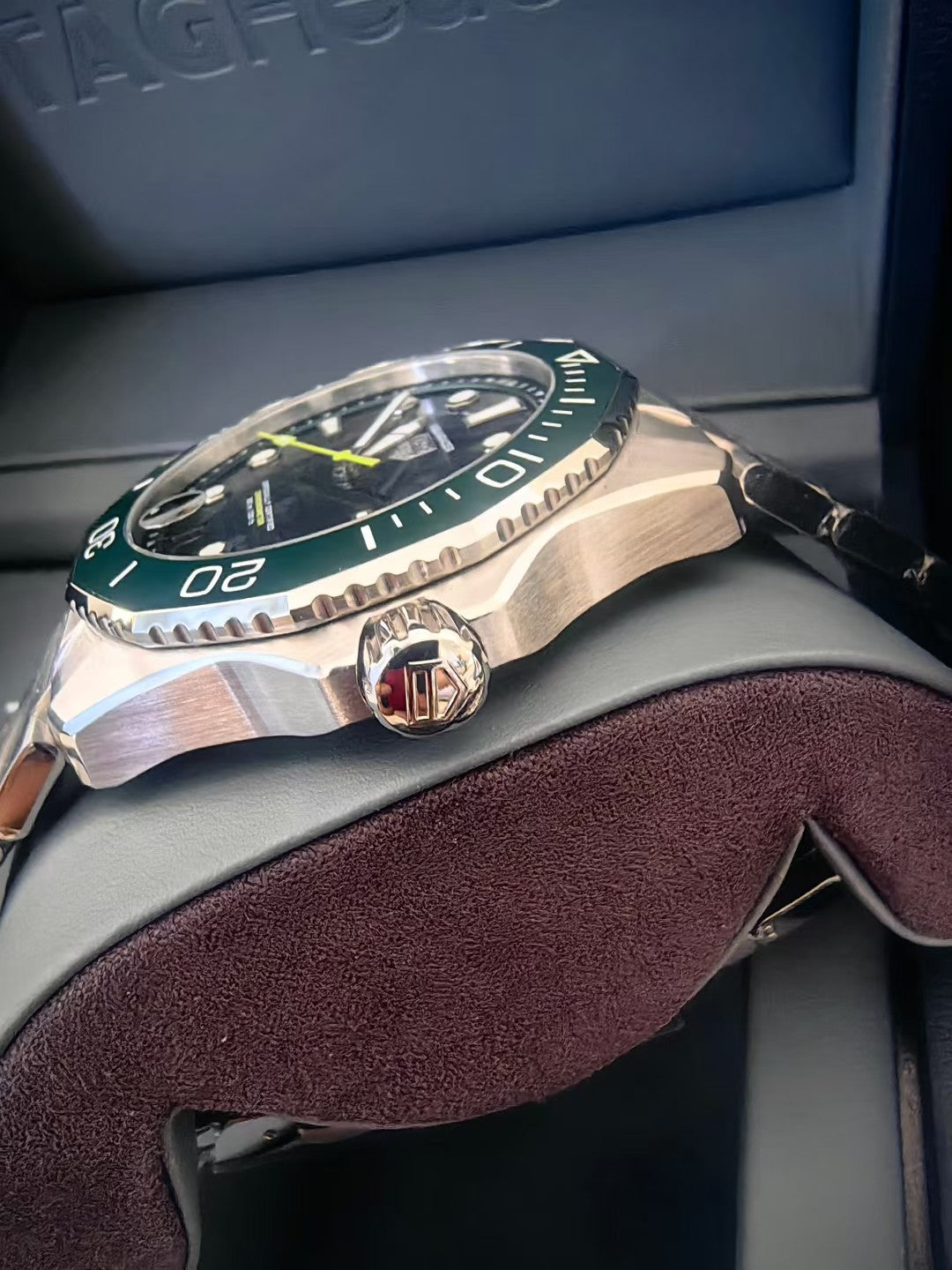 TAG Heuer Aquaracer Professional 300 Men’s Watch – Green Ceramic Bezel & Dial, Stainless Steel