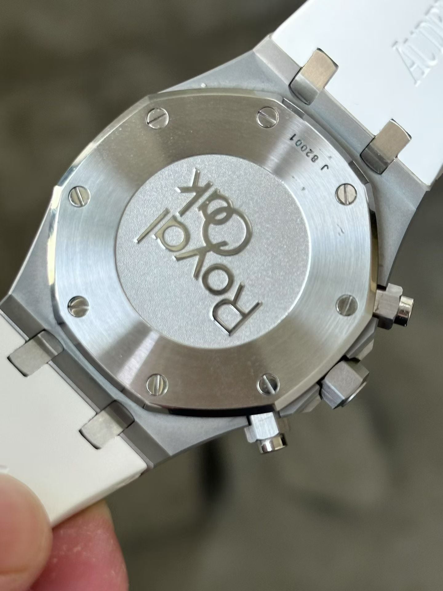 Audemars Piguet Royal Oak Chronograph 41mm – Stainless Steel, White "Grande Tapisserie" Dial