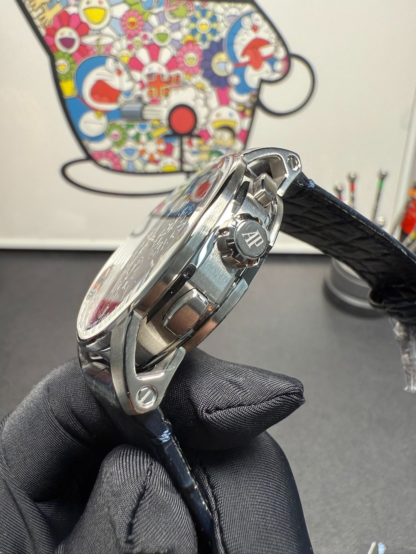 Audemars Piguet Code 11.59 Selfwinding Chronograph in White Gold with Smoked Blue Dial