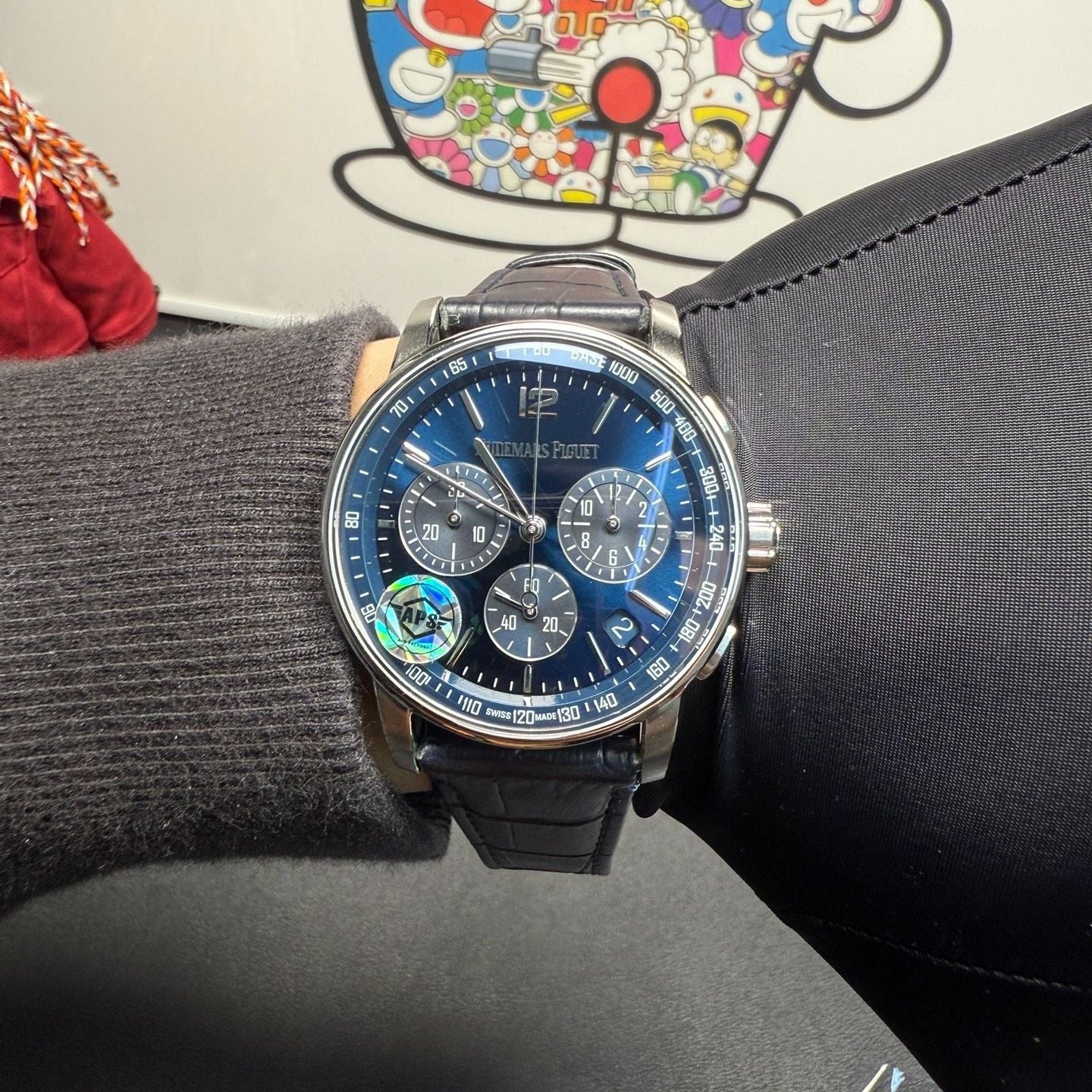 Audemars Piguet Code 11.59 Selfwinding Chronograph in White Gold with Smoked Blue Dial