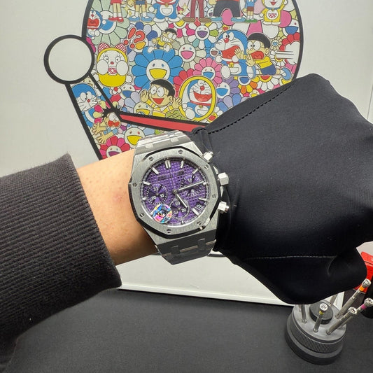 Audemars Piguet Royal Oak Chronograph White Gold with Purple Dial