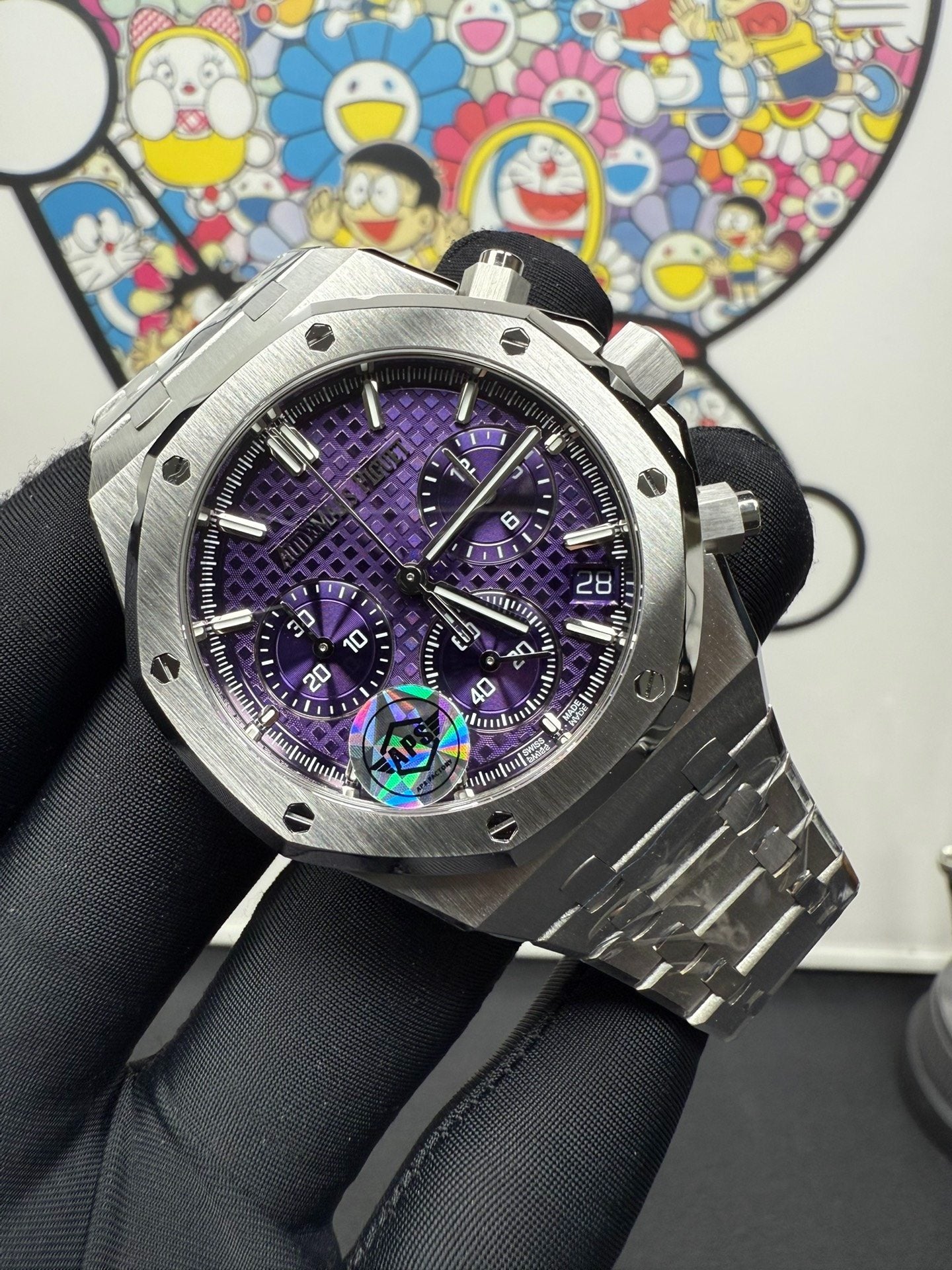 Audemars Piguet Royal Oak Chronograph White Gold with Purple Dial