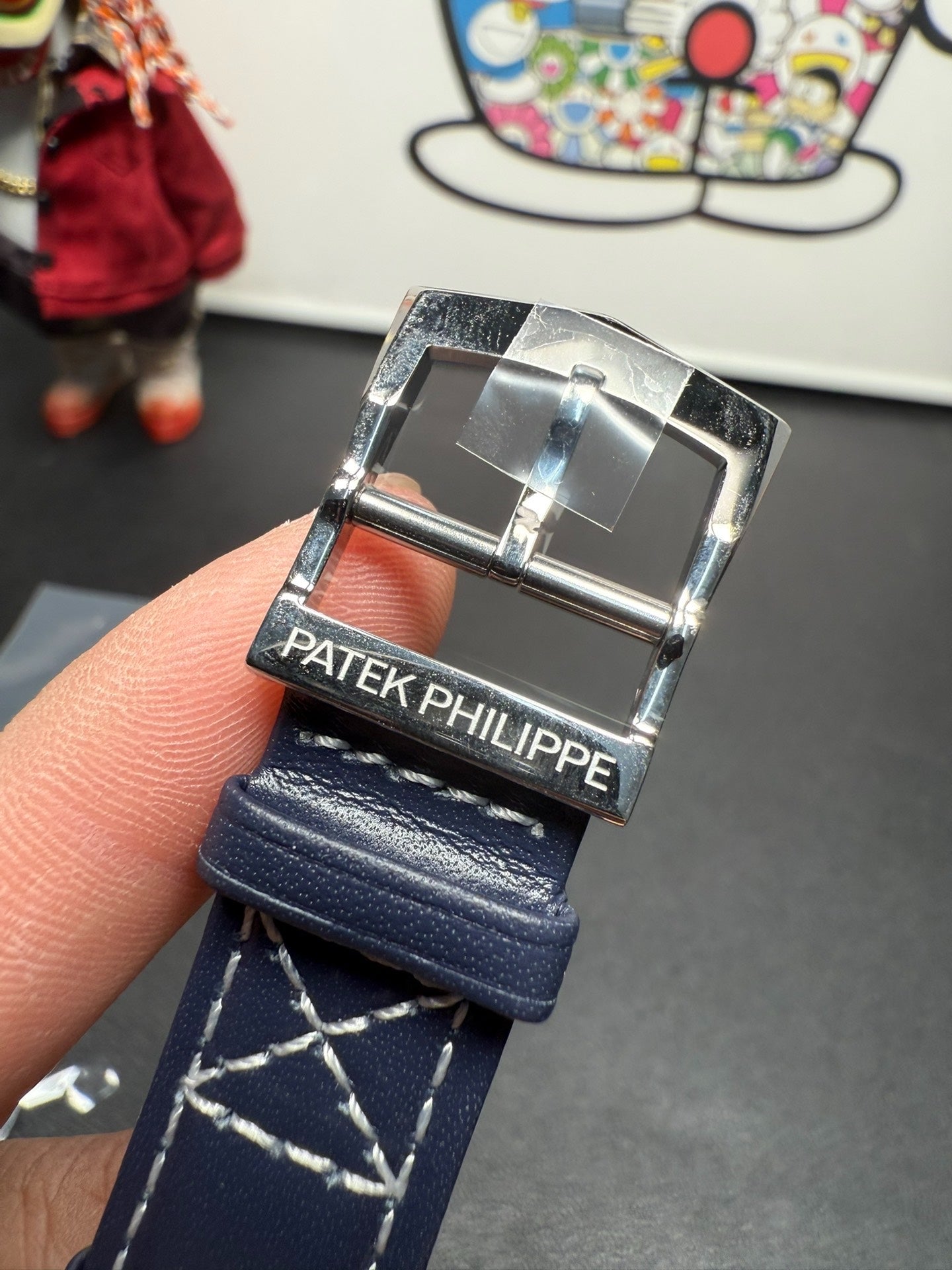 Patek Philippe Calatrava Pilot Travel Time with Blue Dial and Blue Strap