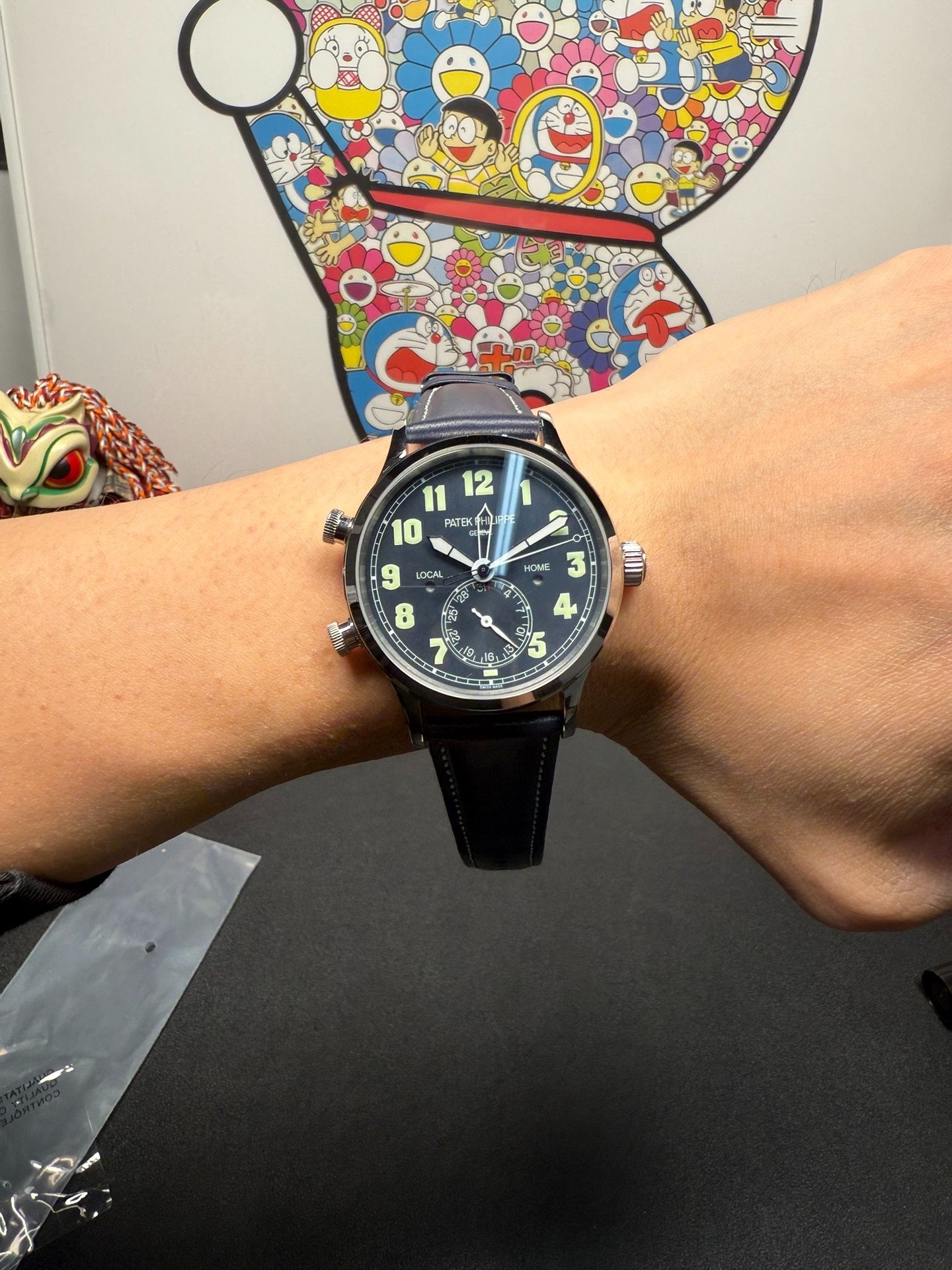 Patek Philippe Calatrava Pilot Travel Time with Blue Dial and Blue Strap