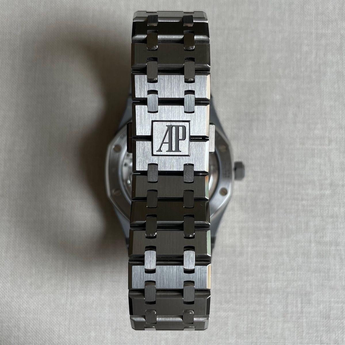 Audemars Piguet Royal Oak Selfwinding Flying Tourbillon 41mm with Green Dial & Emerald Bezel