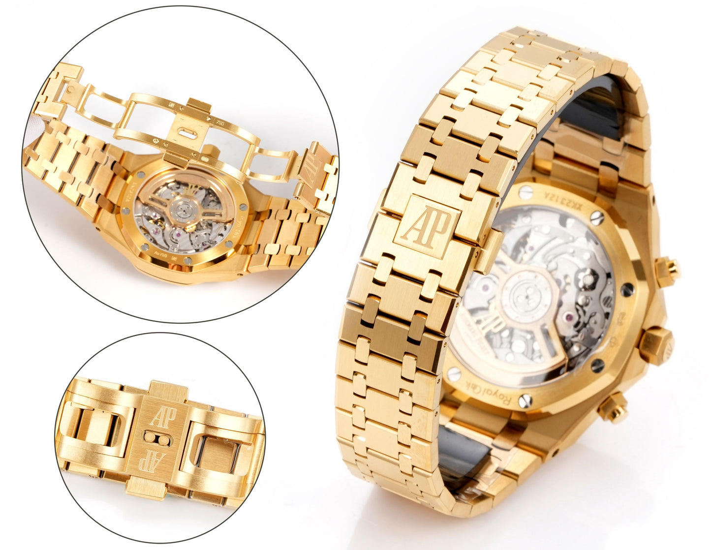 Audemars Piguet Royal Oak Dual Time Stainless Steel Blue Grande Tapisserie Dial