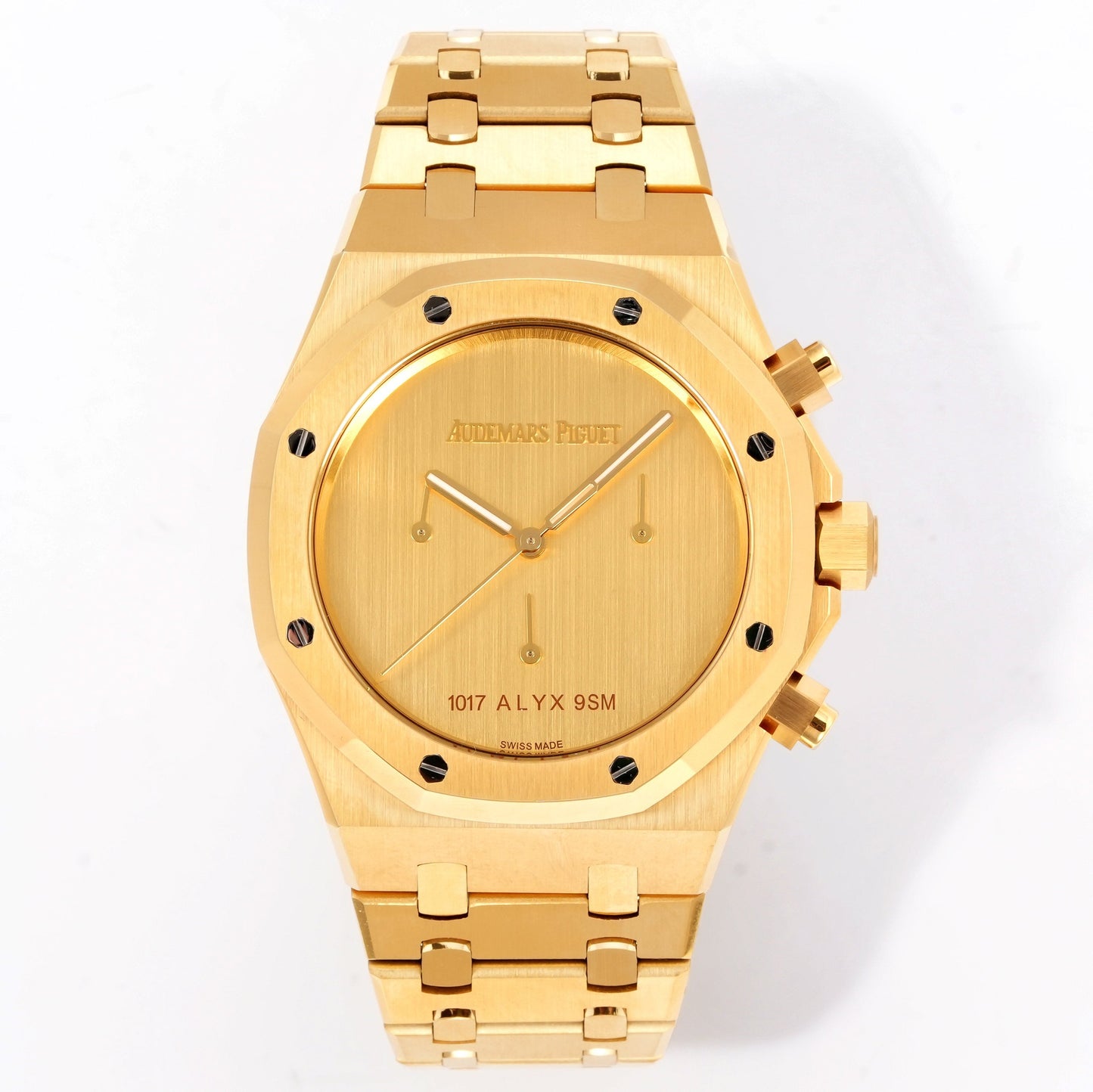 Audemars Piguet Royal Oak Dual Time Stainless Steel Blue Grande Tapisserie Dial