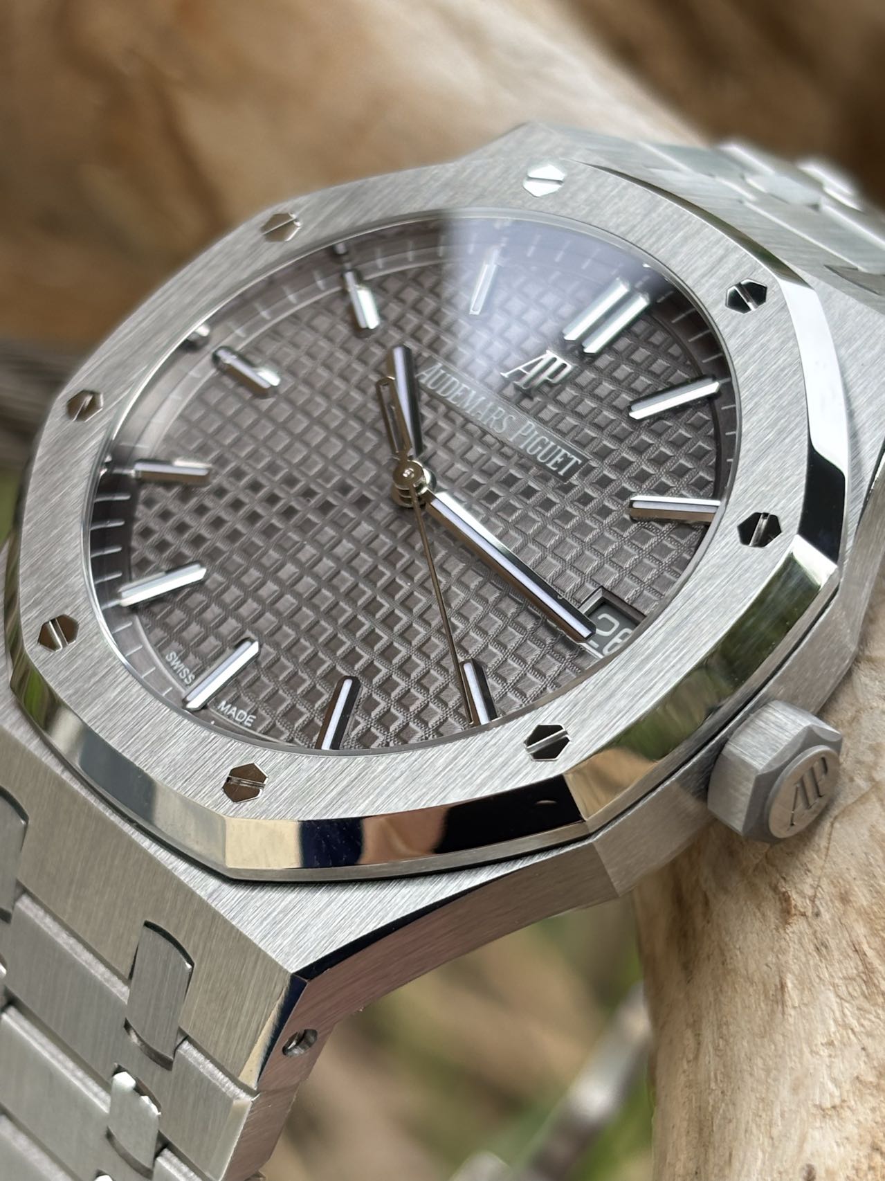Audemars Piguet Royal Oak Selfwinding 41mm Grey Dial Stainless Steel Watch