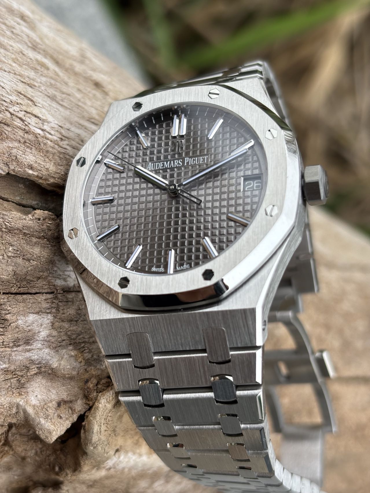 Audemars Piguet Royal Oak Selfwinding 41mm Grey Dial Stainless Steel Watch