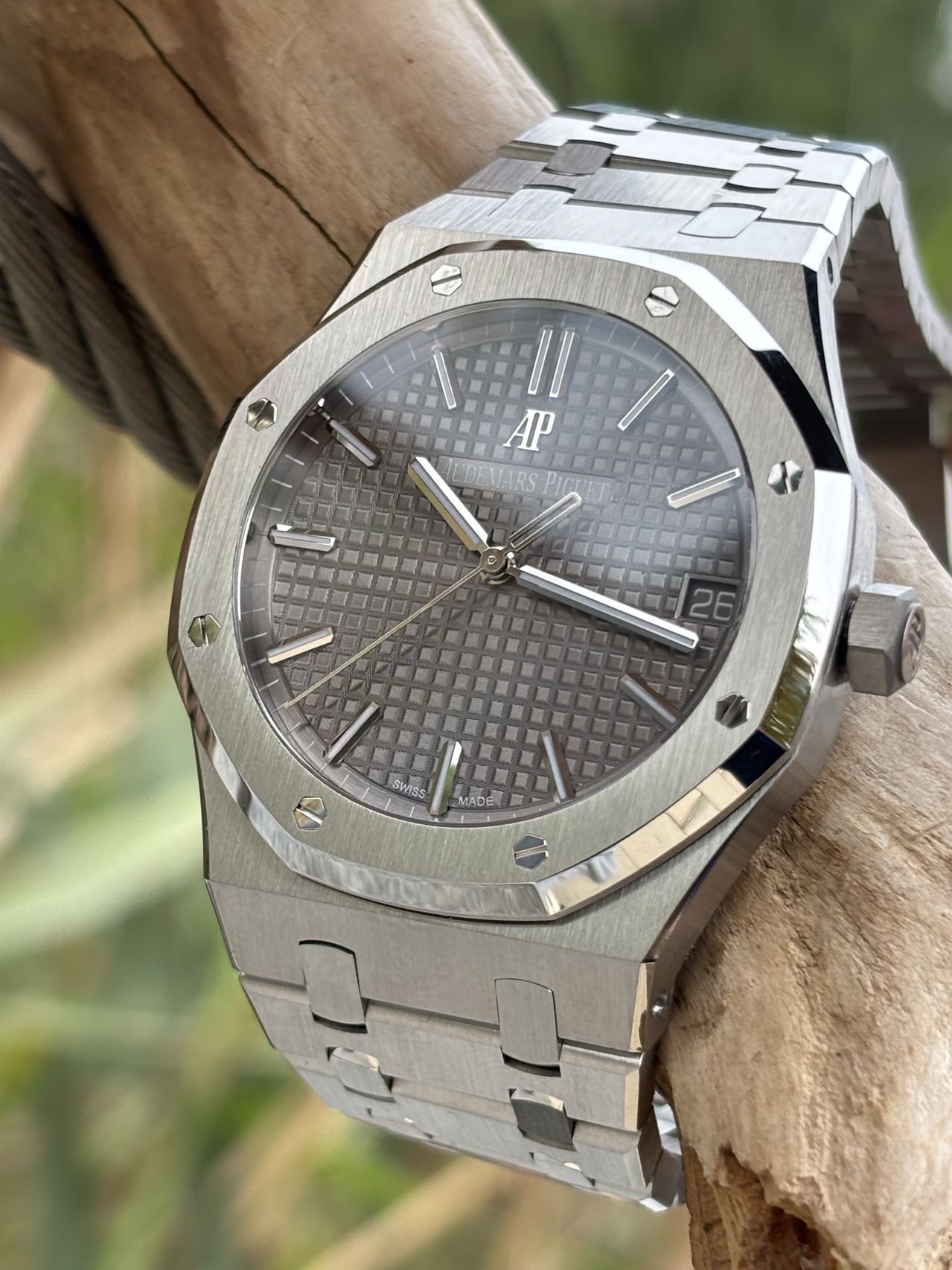 Audemars Piguet Royal Oak Selfwinding 41mm Grey Dial Stainless Steel Watch