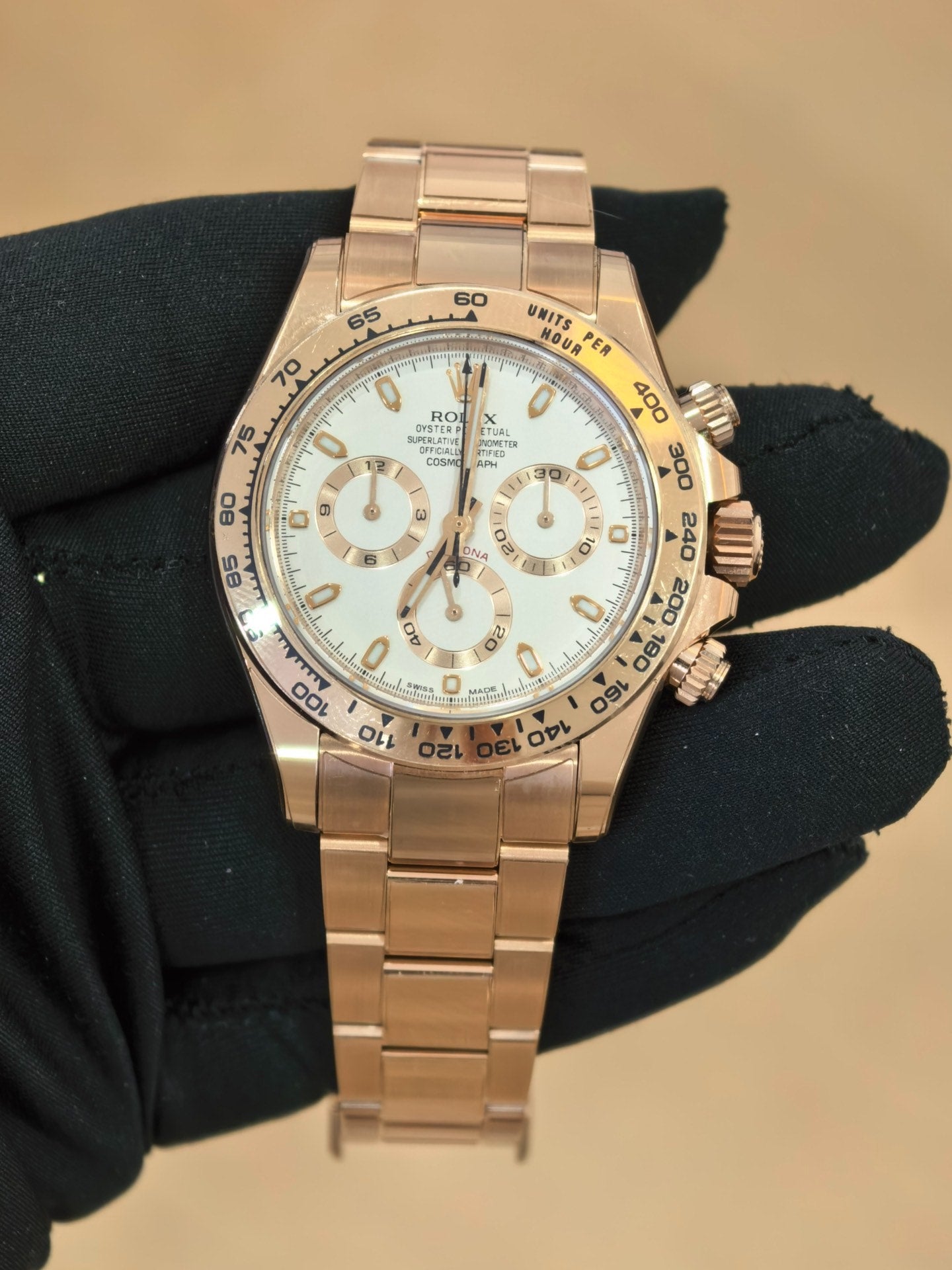 Rolex Daytona 116505 Everose Gold Ivory Dial Watch