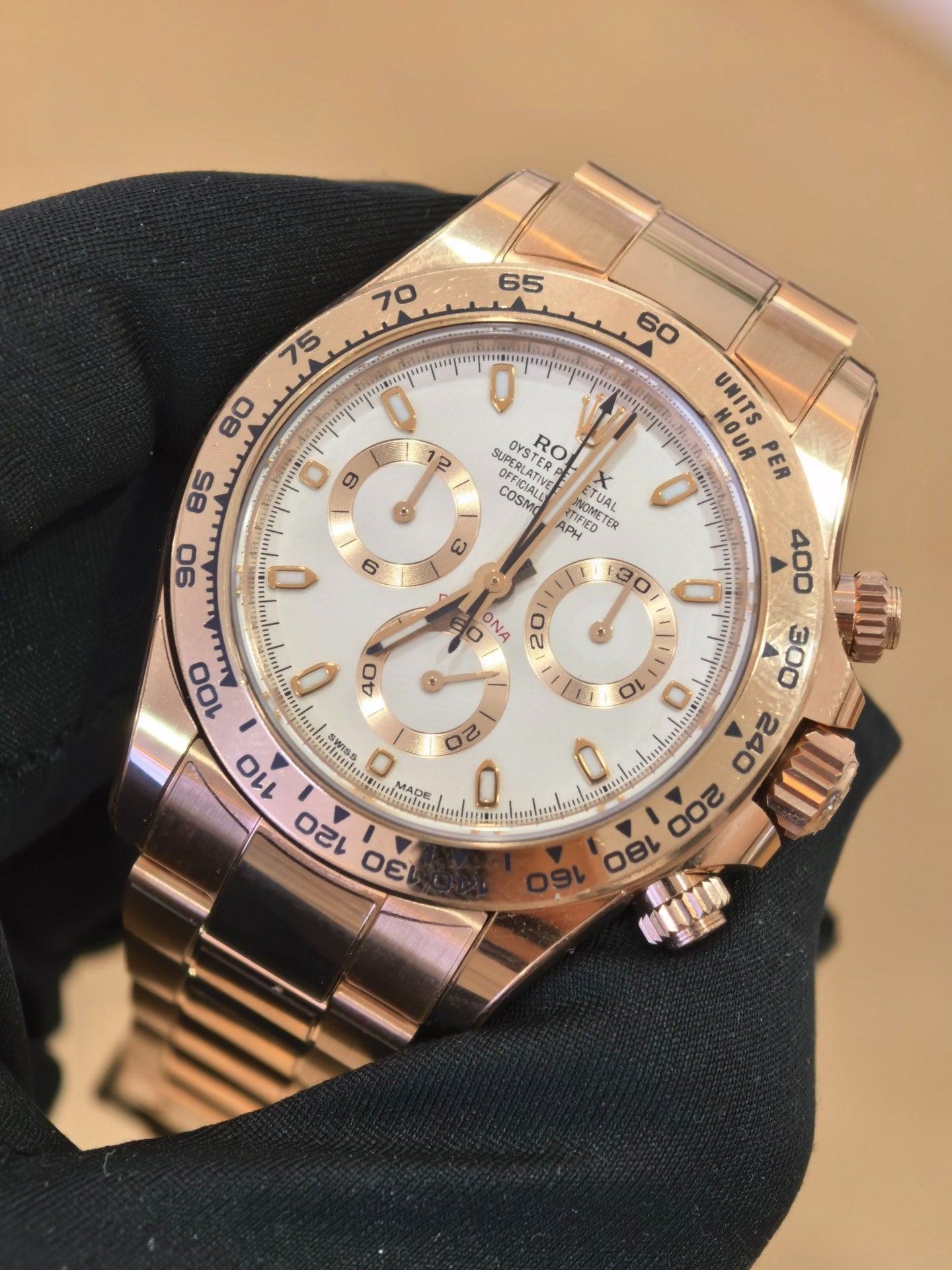 Rolex Daytona 116505 Everose Gold Ivory Dial Watch