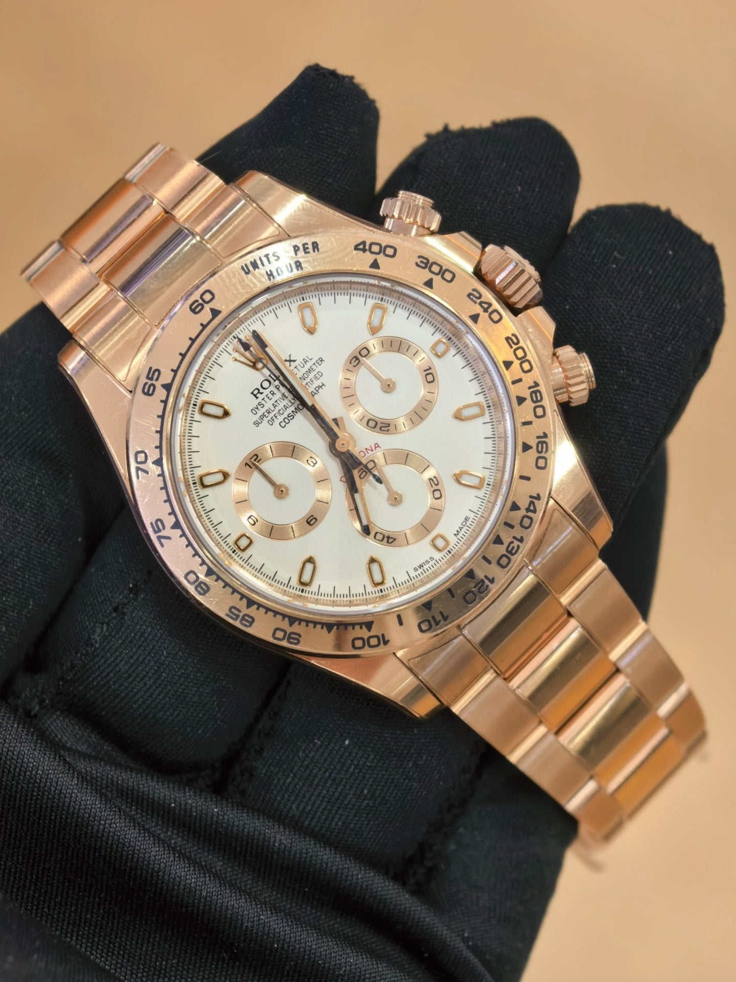 Rolex Daytona 116505 Everose Gold Ivory Dial Watch