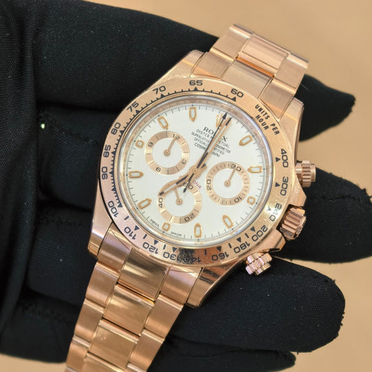 Rolex Daytona 116505 Everose Gold Ivory Dial Watch