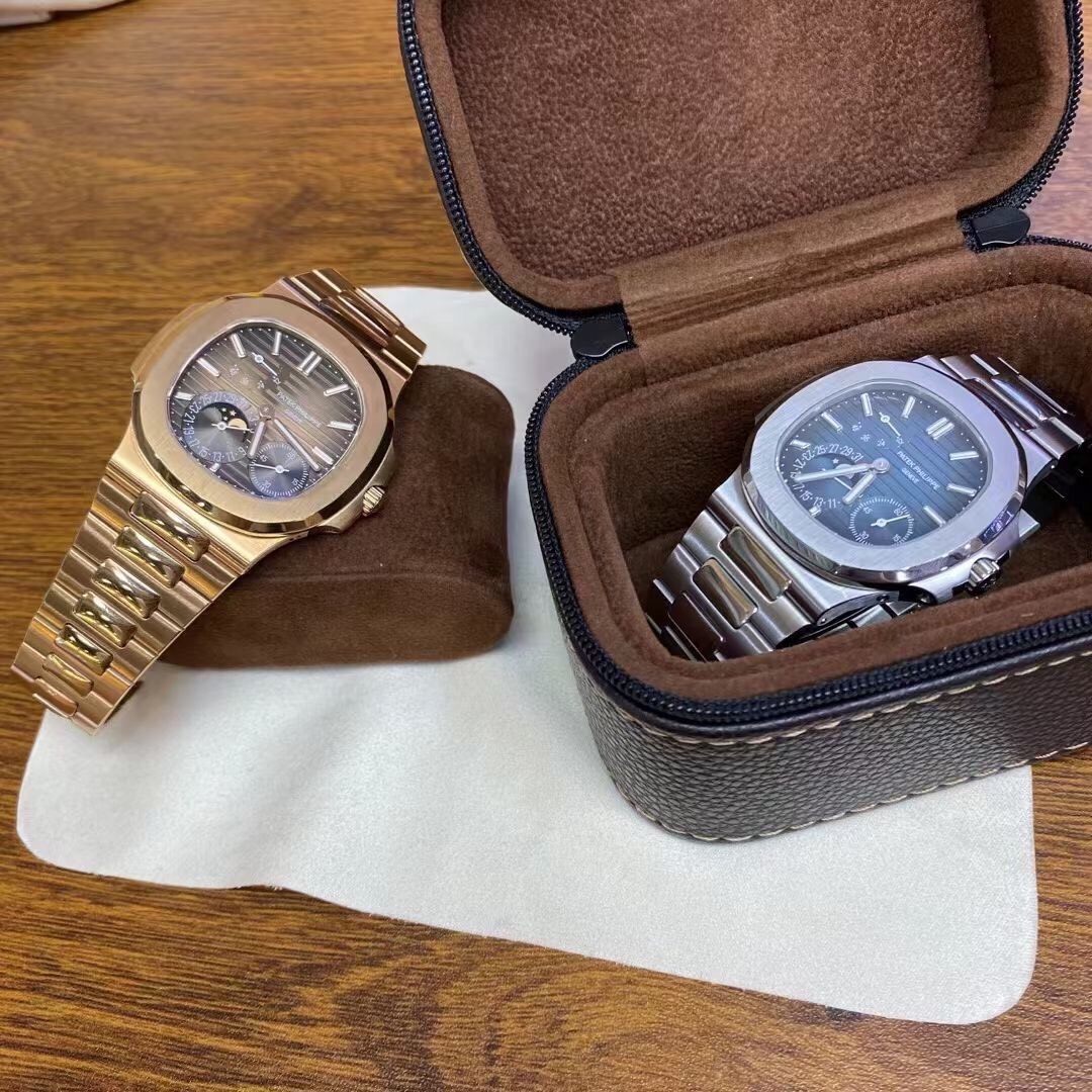 Patek Philippe Nautilus 5712/1R-001 Rose Gold Brown Dial Watch