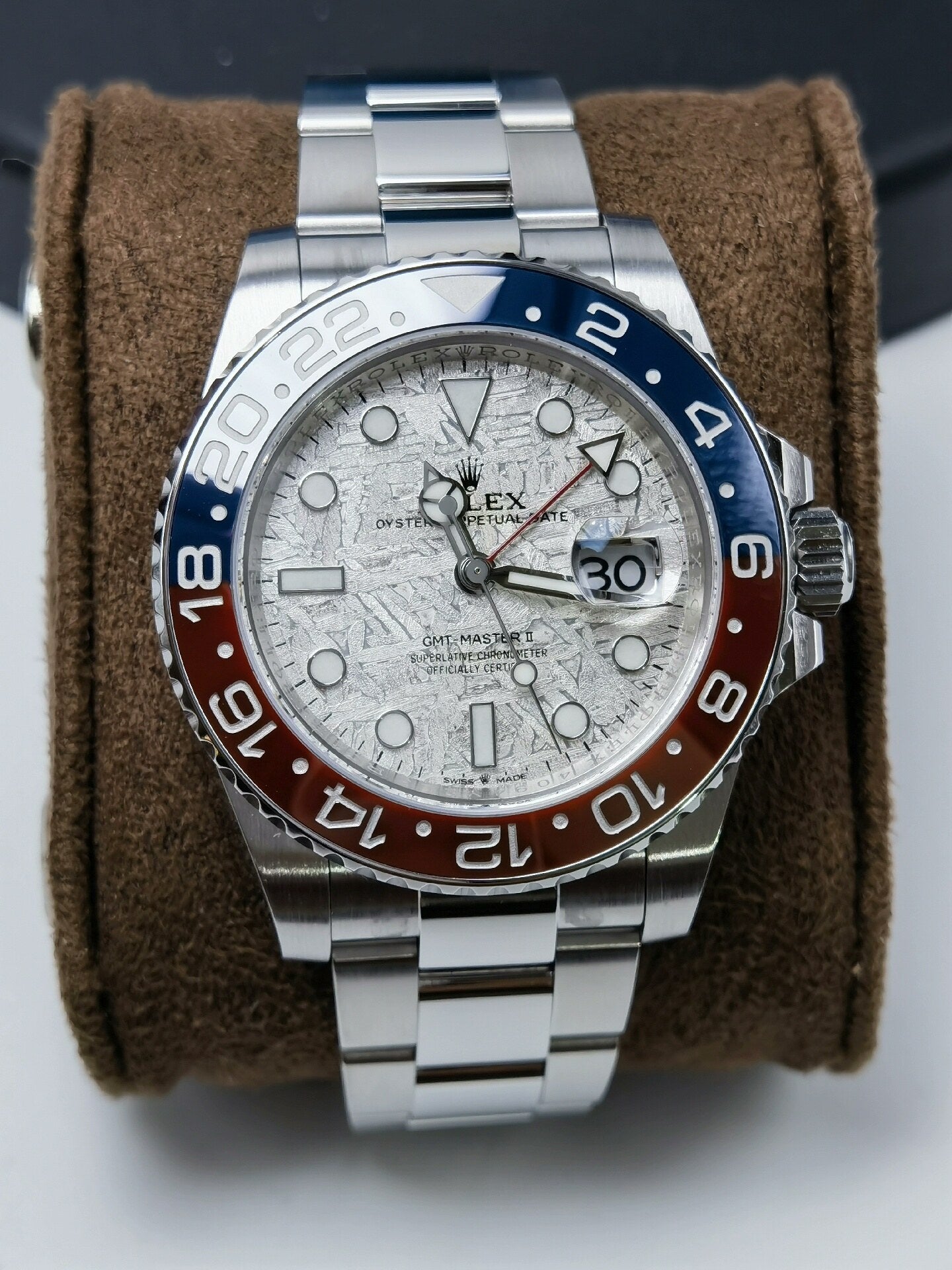 Rolex GMT-Master II 126719BLRO White Gold Meteorite Dial “Pepsi” Watch