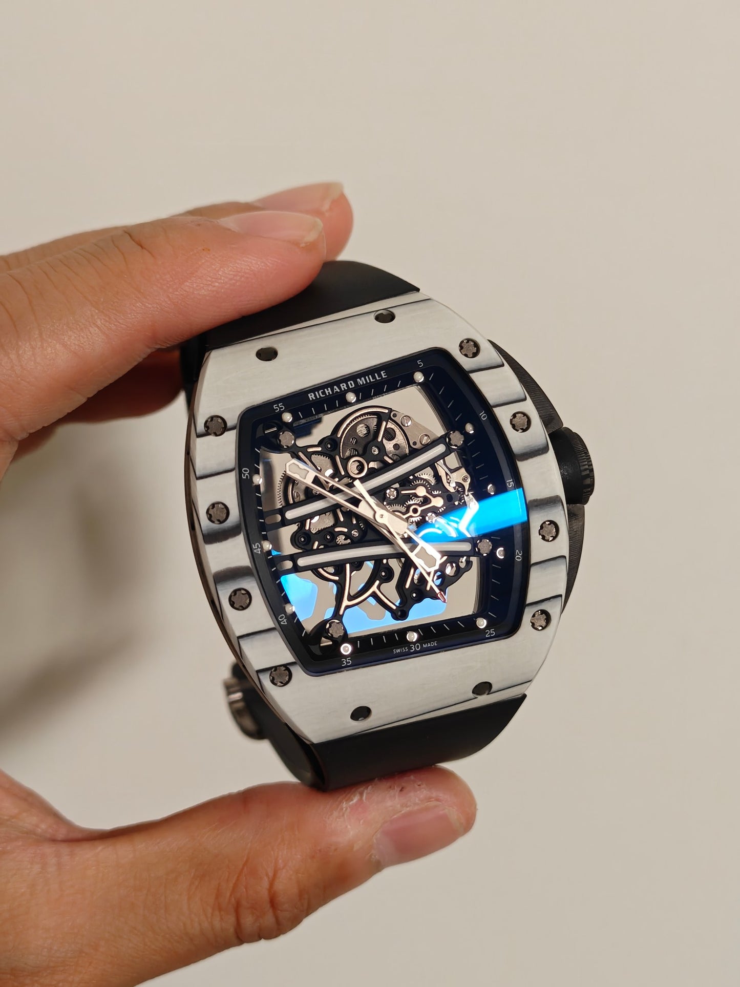 Richard Mille RM 61-01 Ultimate Edition Yohan Blake – Manual Winding, Open-Worked Dial, Rubber Strap