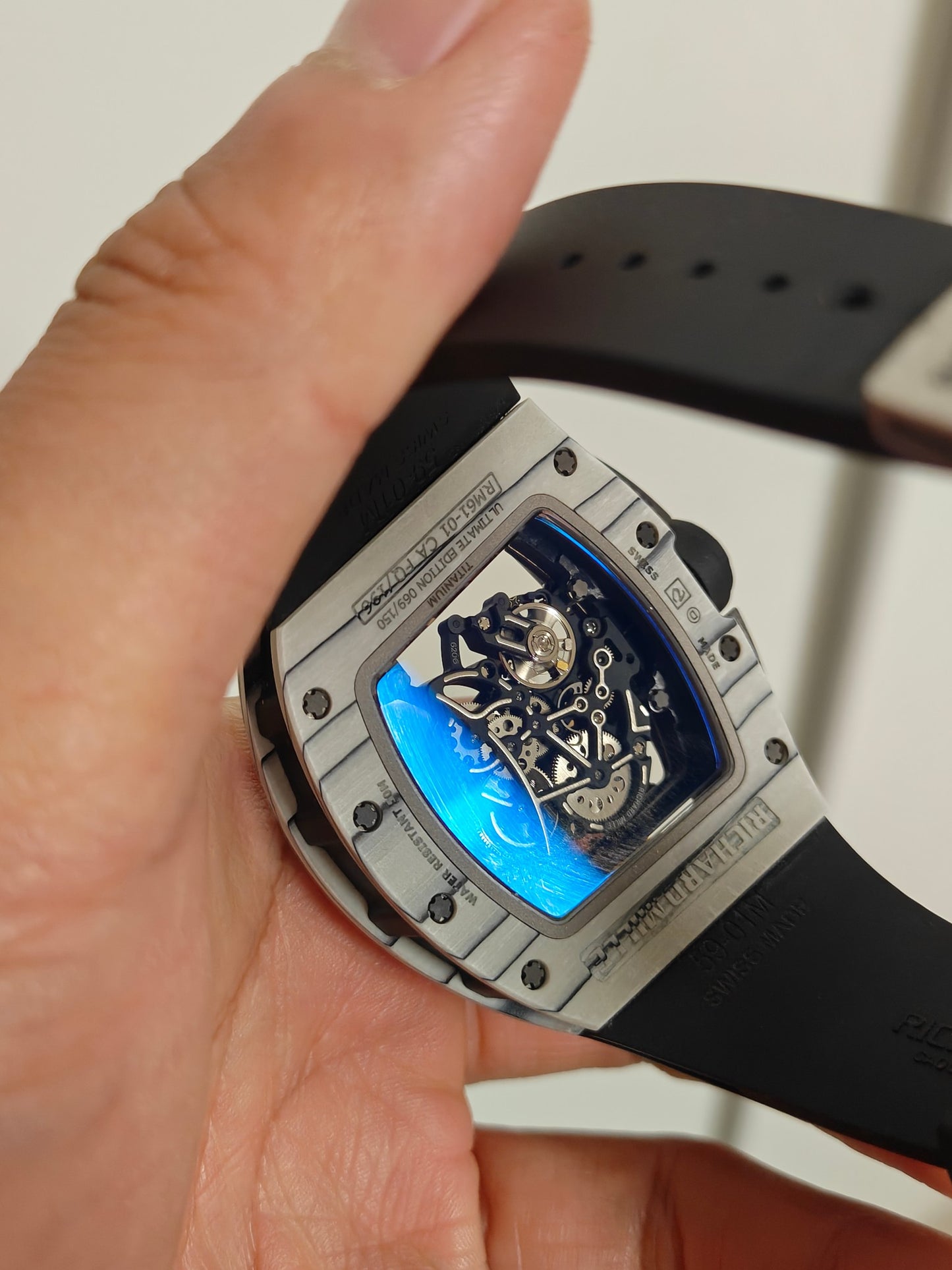 Richard Mille RM 61-01 Ultimate Edition Yohan Blake – Manual Winding, Open-Worked Dial, Rubber Strap