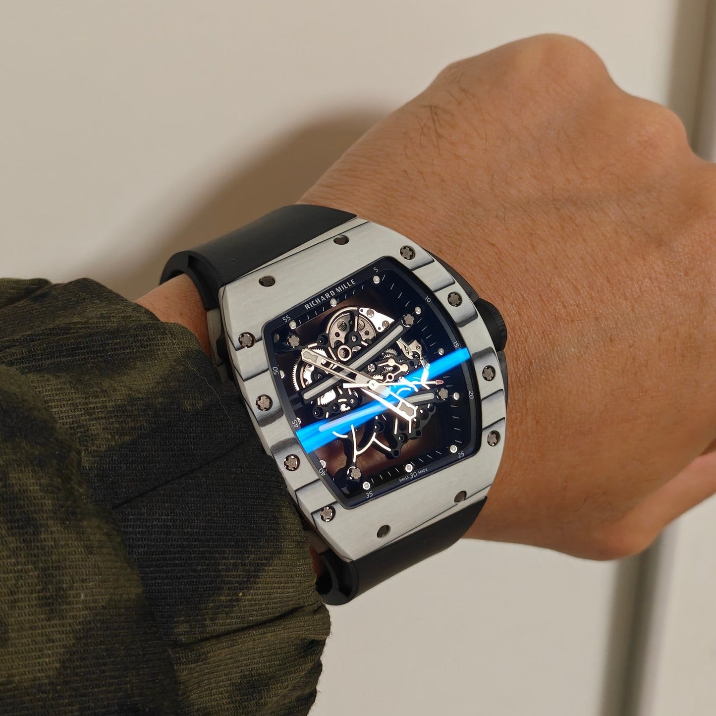 Richard Mille RM 61-01 Ultimate Edition Yohan Blake – Manual Winding, Open-Worked Dial, Rubber Strap