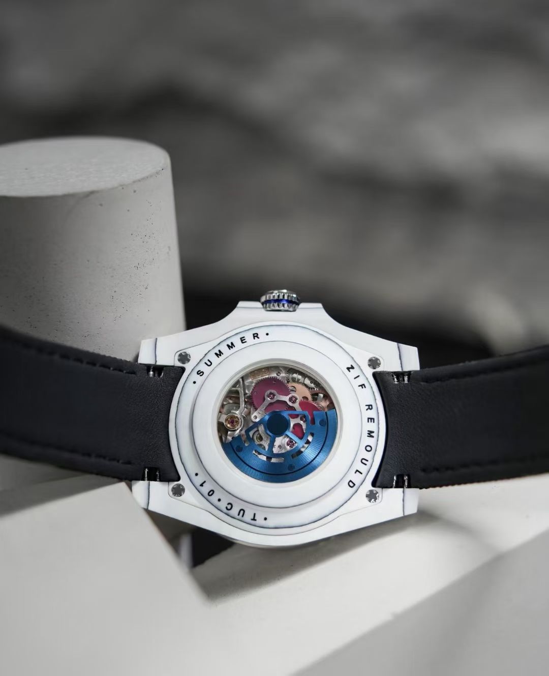 Rolex Submariner Artisans de Genève “The Andrea Pirlo Project” – Skeleton Dial, Forged Carbon Bezel, White Strap