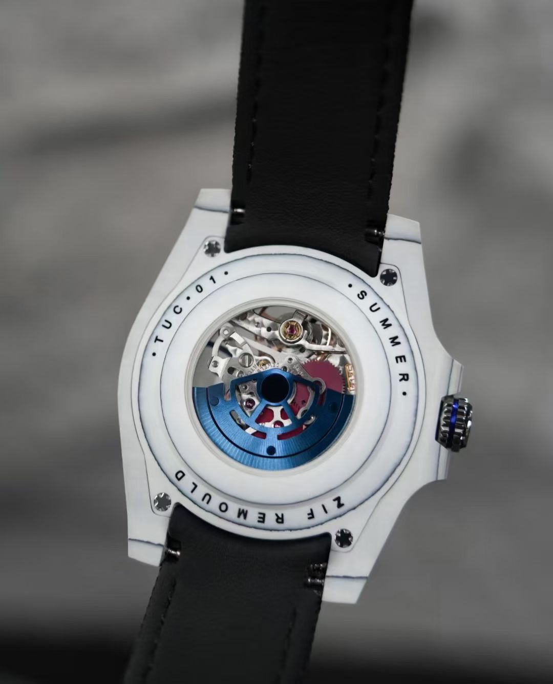 Rolex Submariner Artisans de Genève “The Andrea Pirlo Project” – Skeleton Dial, Forged Carbon Bezel, White Strap