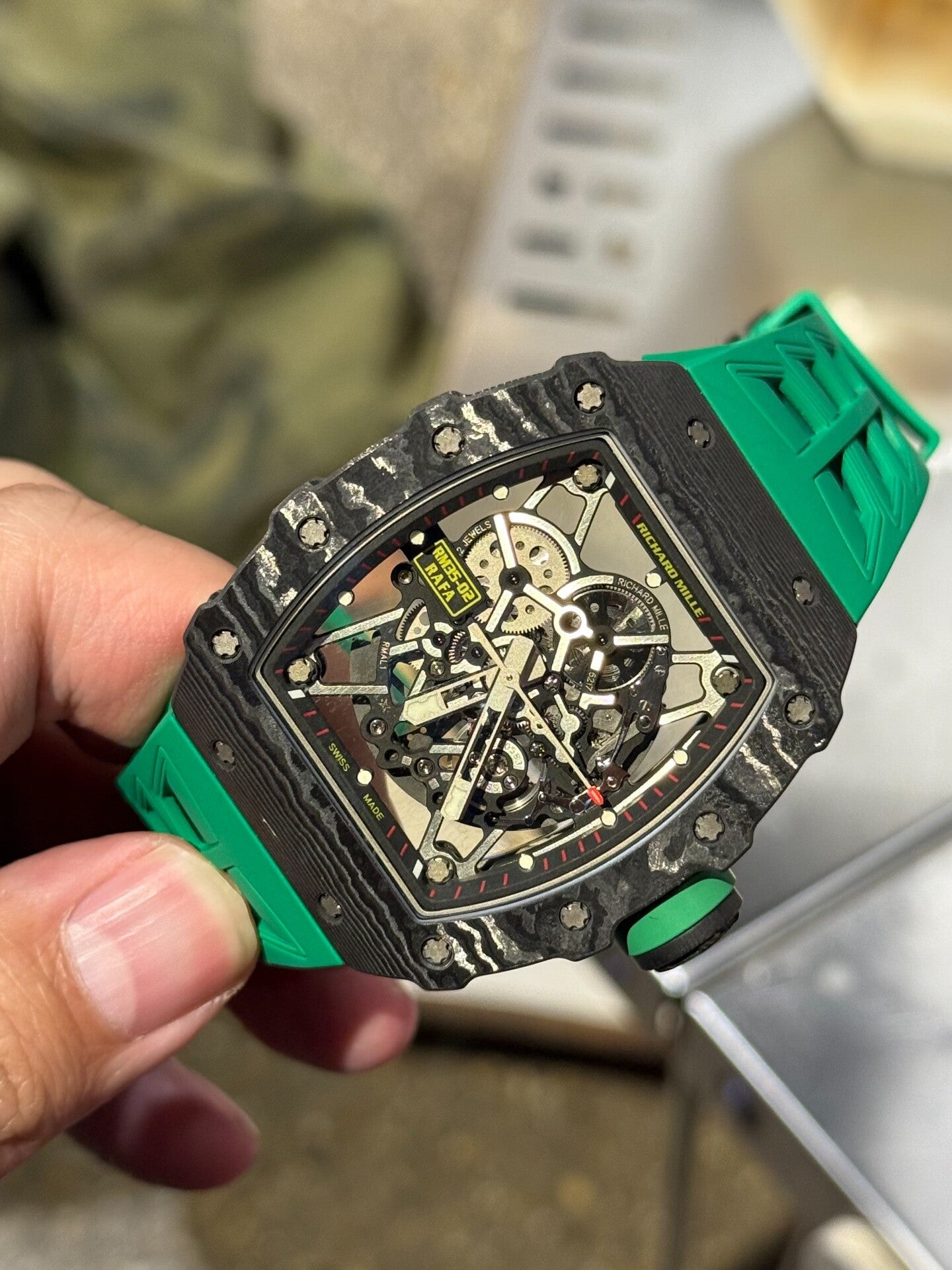 Richard Mille RM 35-02 Rafael Nadal – Automatic Skeletonized Luxury Sports Watch