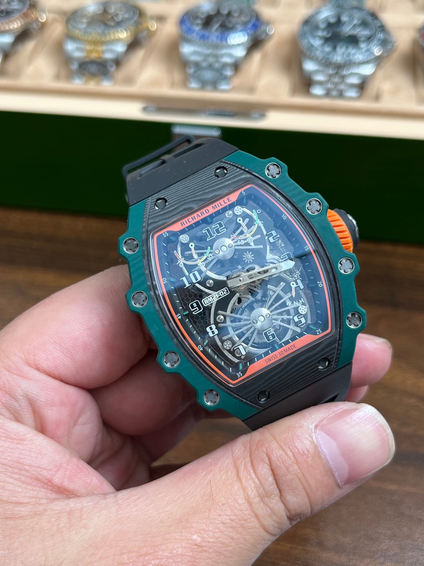 Richard Mille RM 21-02 Tourbillon Aérodyne Green Quartz TPT