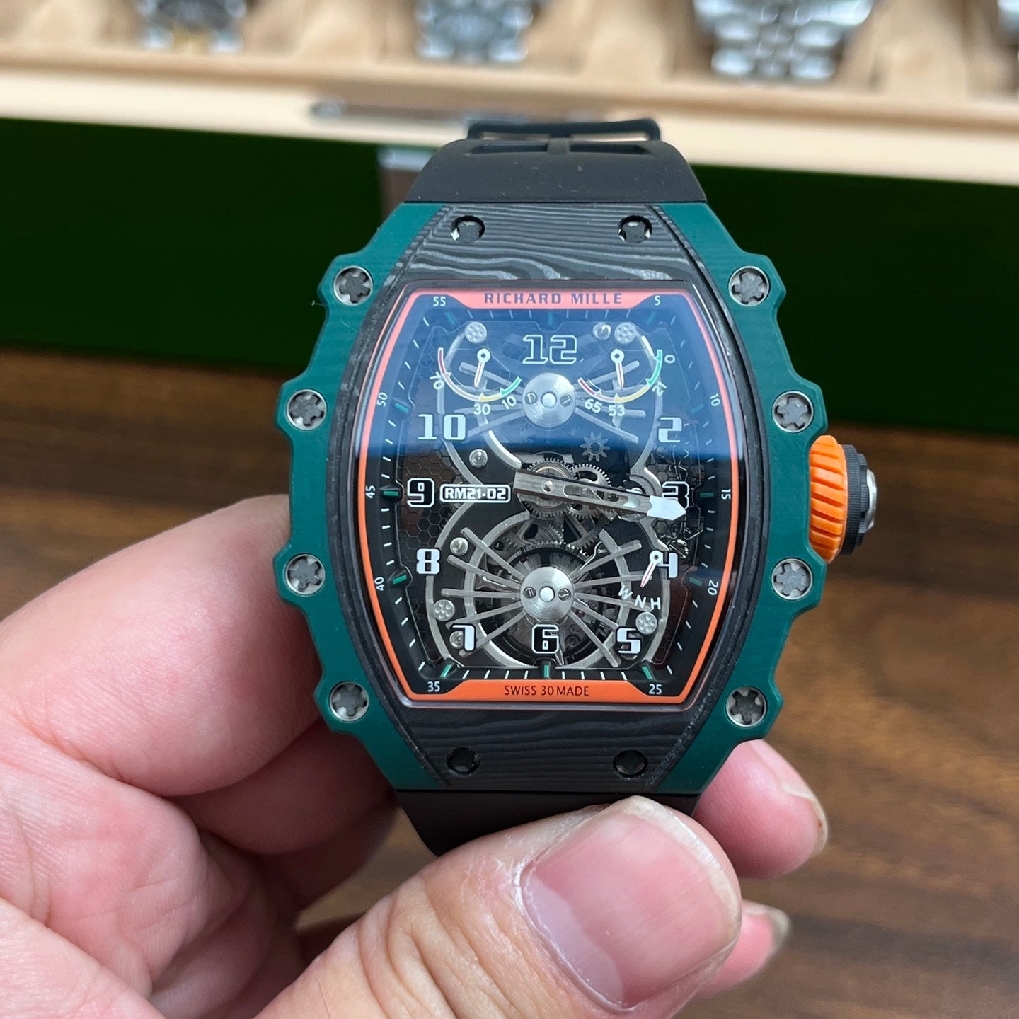 Richard Mille RM 21-02 Tourbillon Aérodyne Green Quartz TPT
