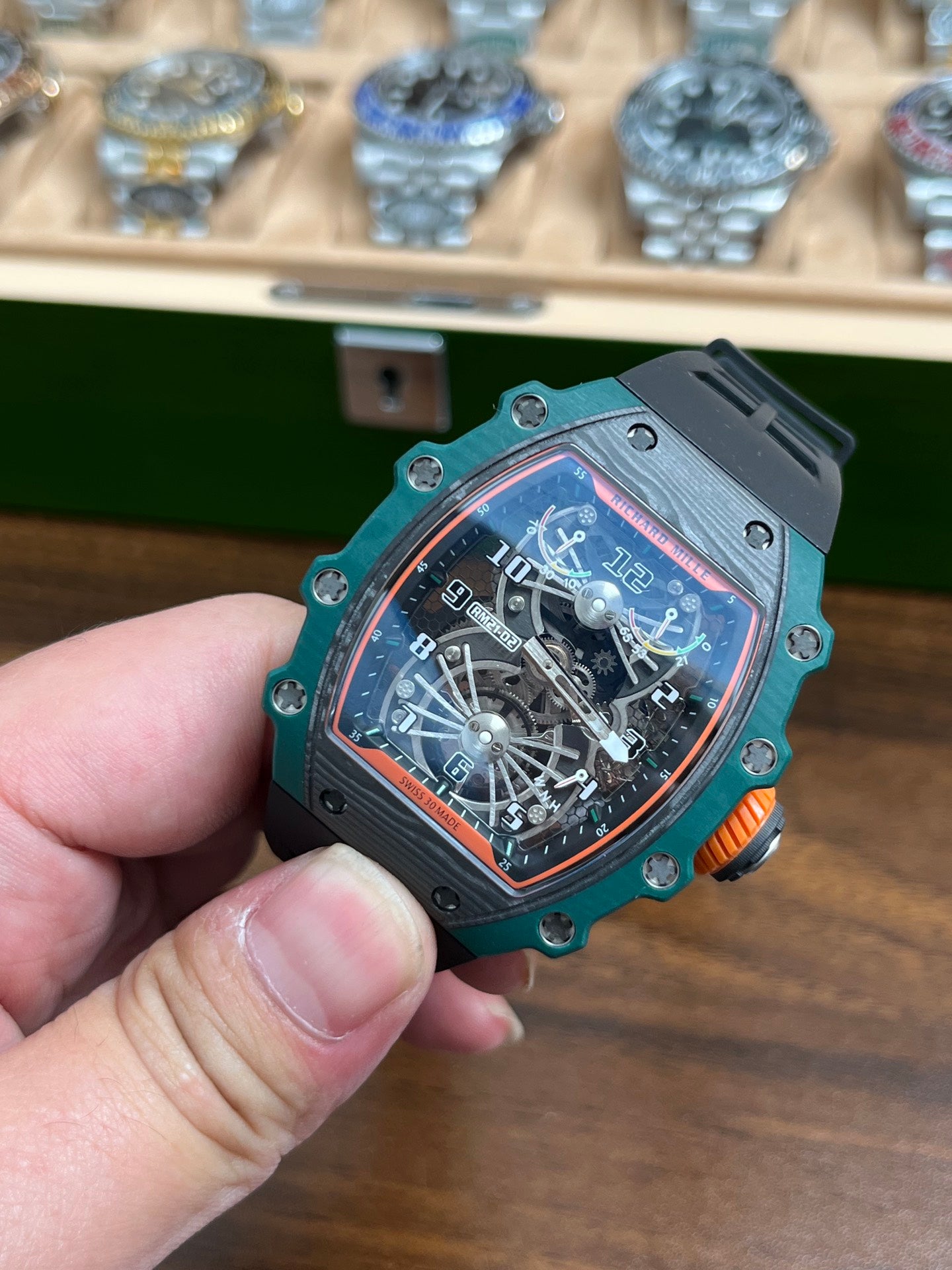 Richard Mille RM 21-02 Tourbillon Aérodyne Green Quartz TPT