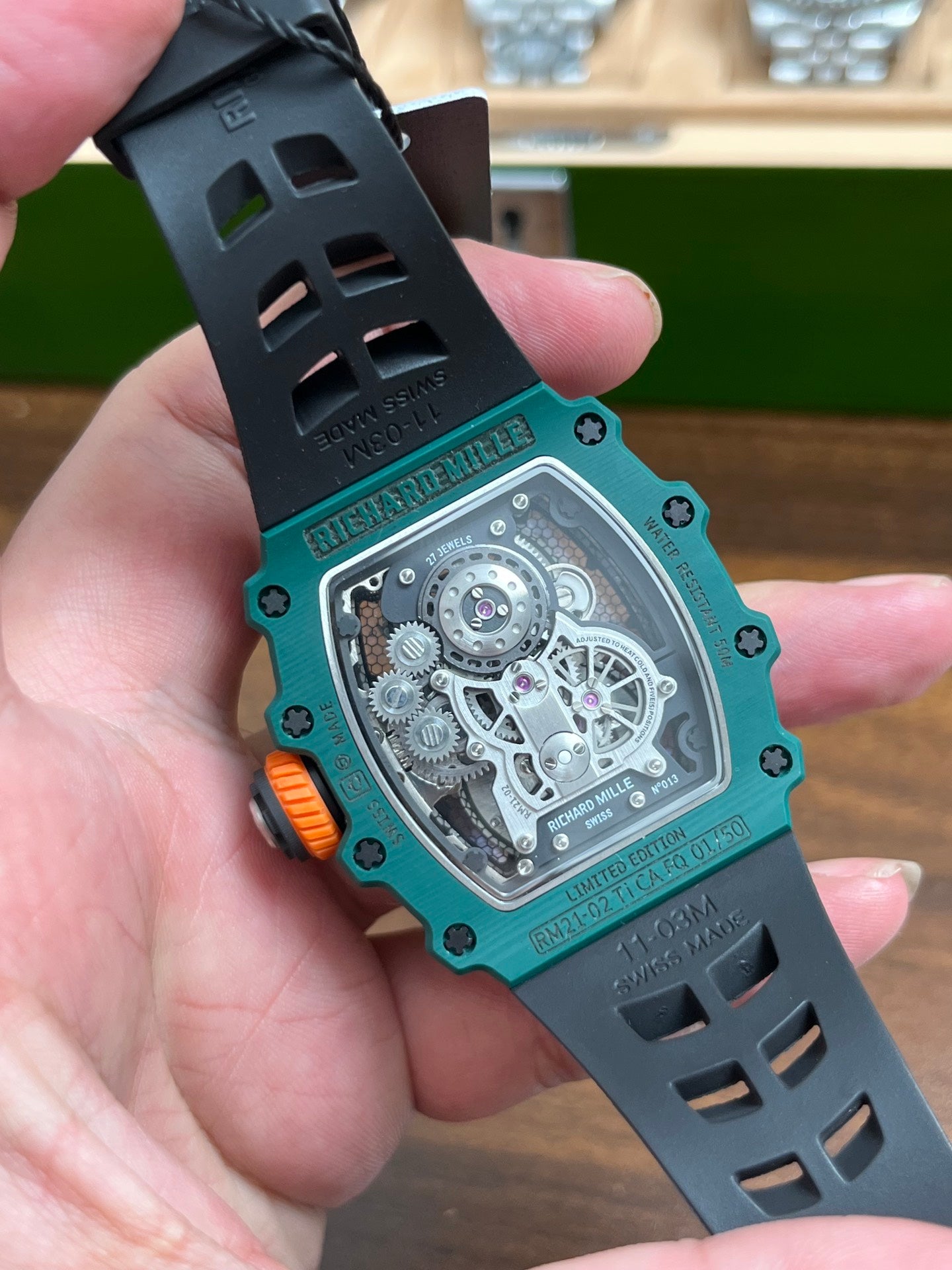 Richard Mille RM 21-02 Tourbillon Aérodyne Green Quartz TPT