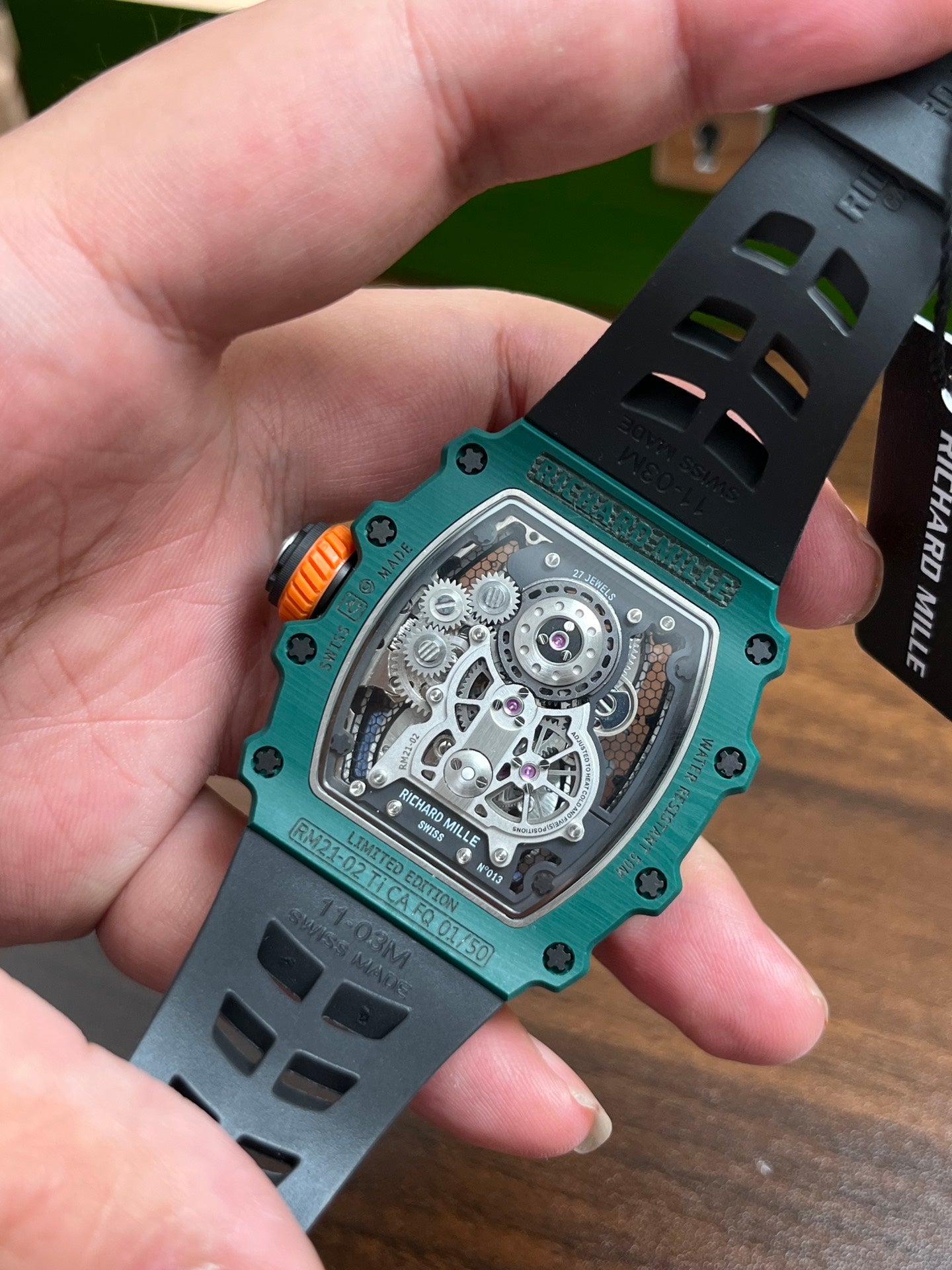 Richard Mille RM 21-02 Tourbillon Aérodyne Green Quartz TPT