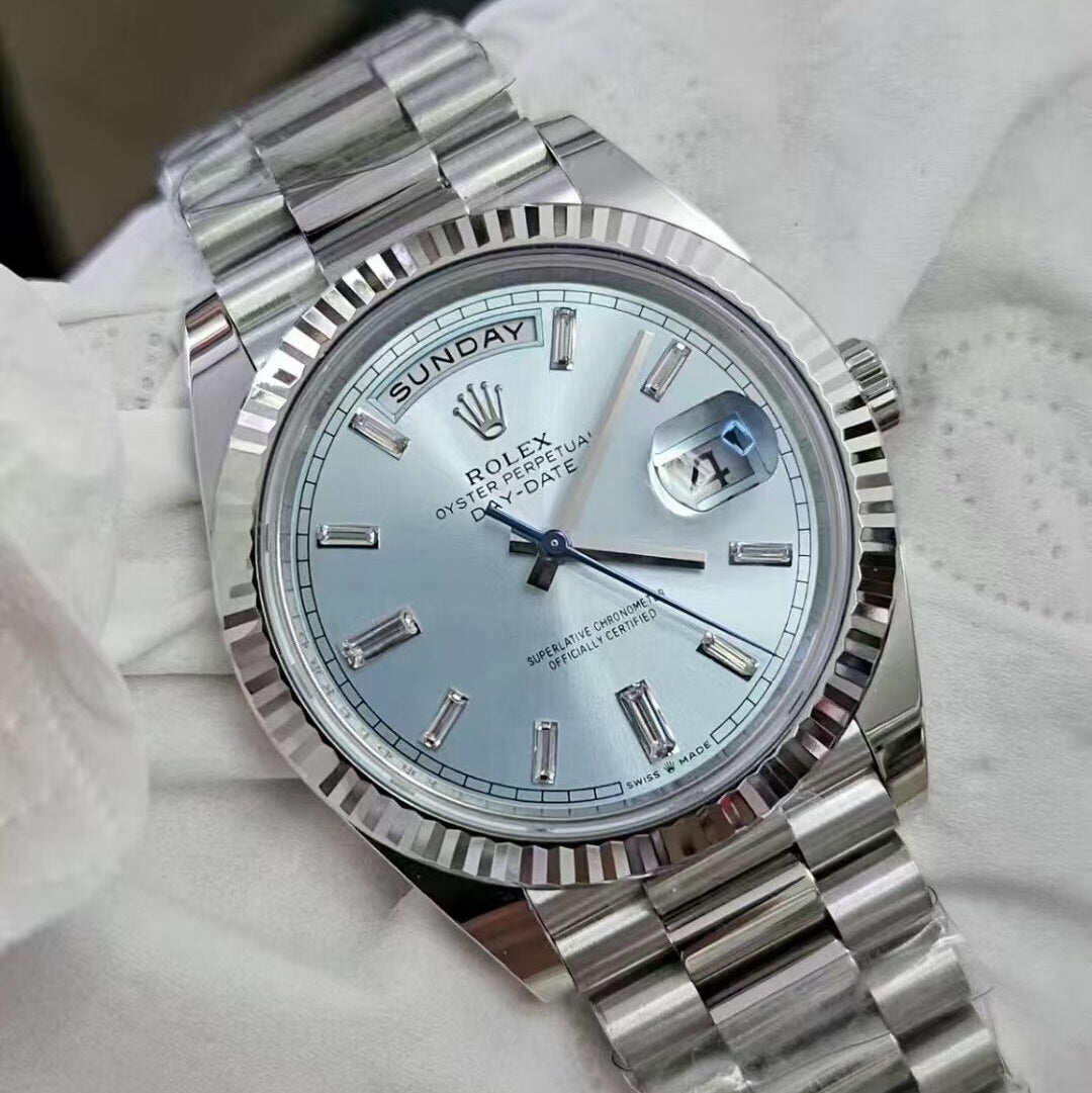Rolex Day-Date 40 Platinum Ice Blue Dial 228236