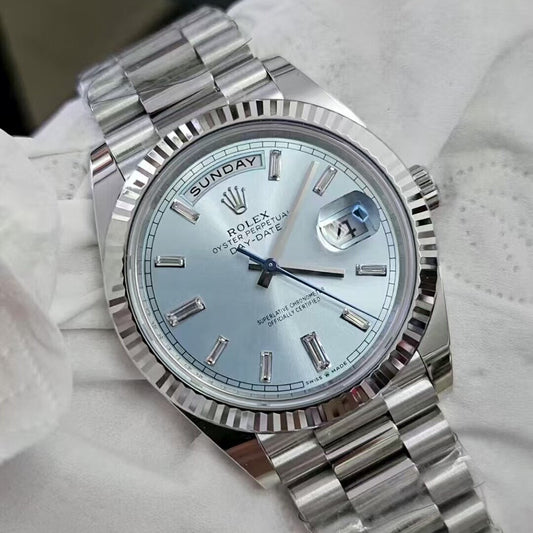 Rolex Day-Date 40 Platinum Ice Blue Dial 228236