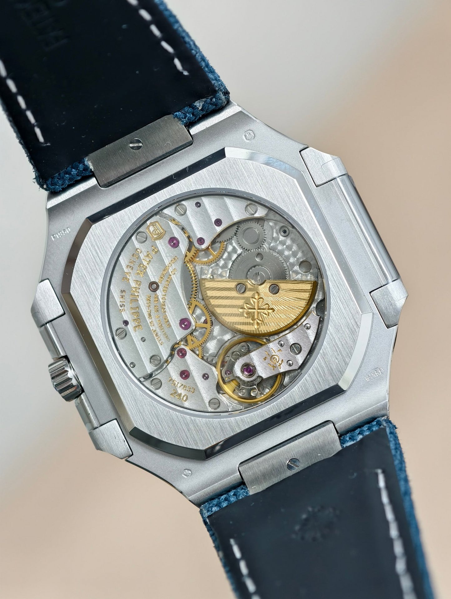 Patek Philippe Cubitus 5822P Platinum Blue Dial