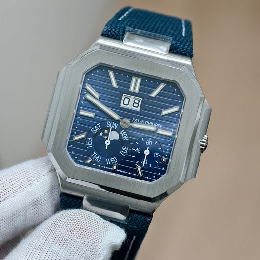 Patek Philippe Cubitus 5822P Platinum Blue Dial