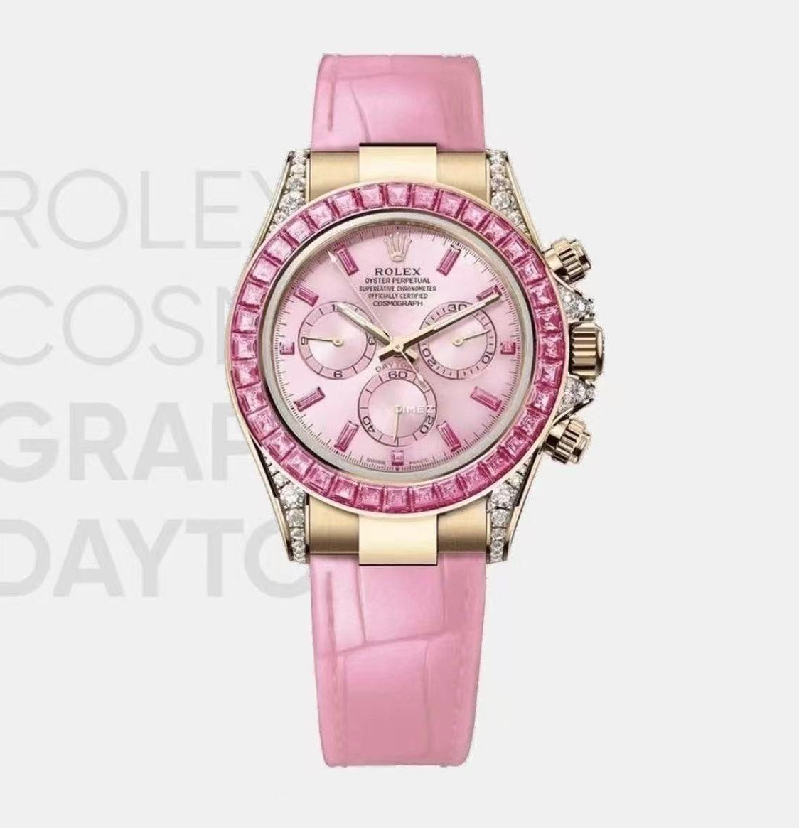Rolex Cosmograph Daytona “Barbie” Pink Sapphire Bezel