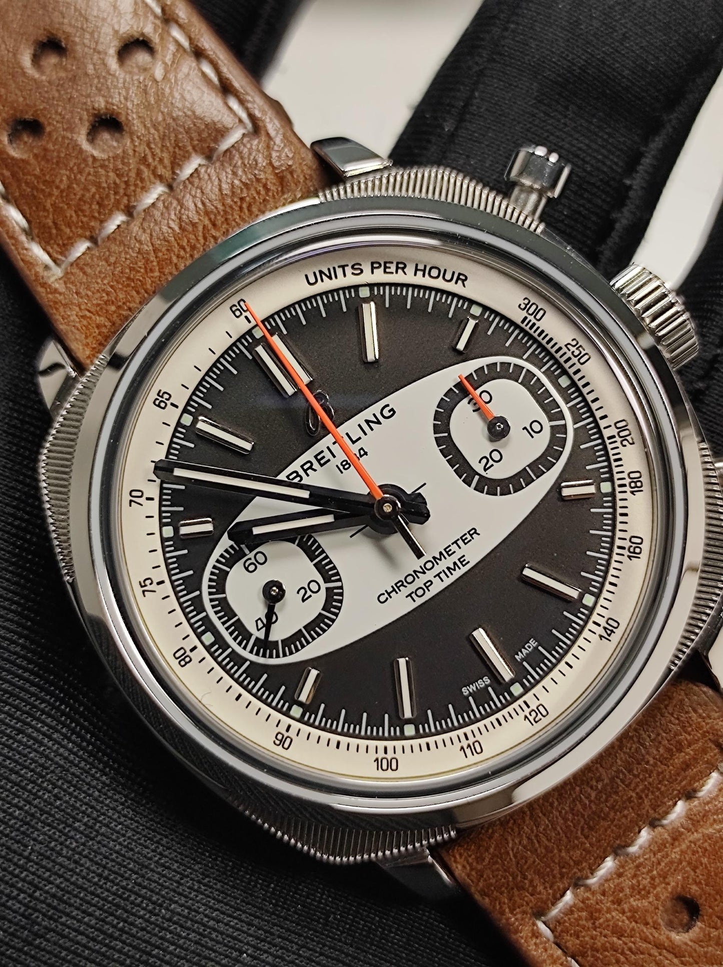 Breitling Top Time B01 Racing Reverse Panda Dial