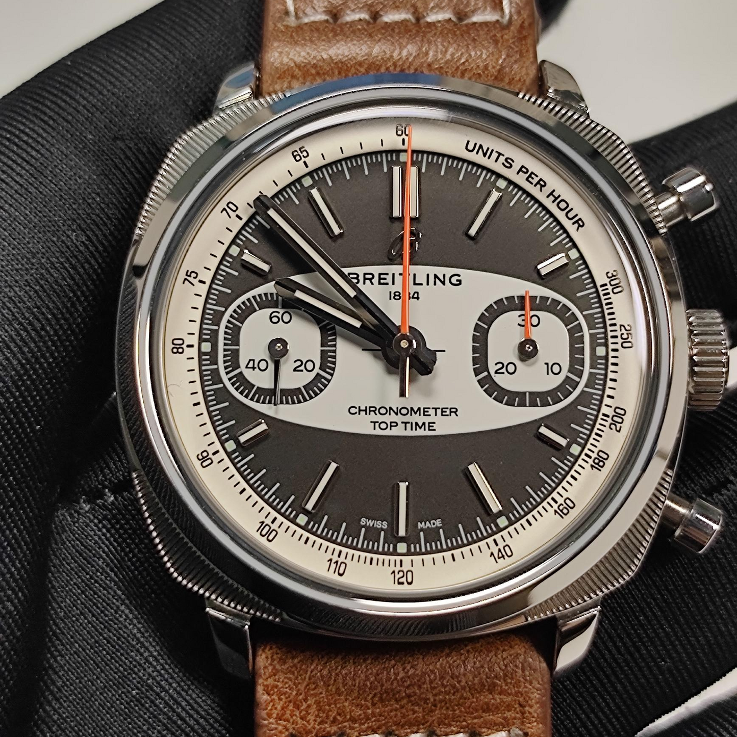 Breitling Top Time B01 Racing Reverse Panda Dial