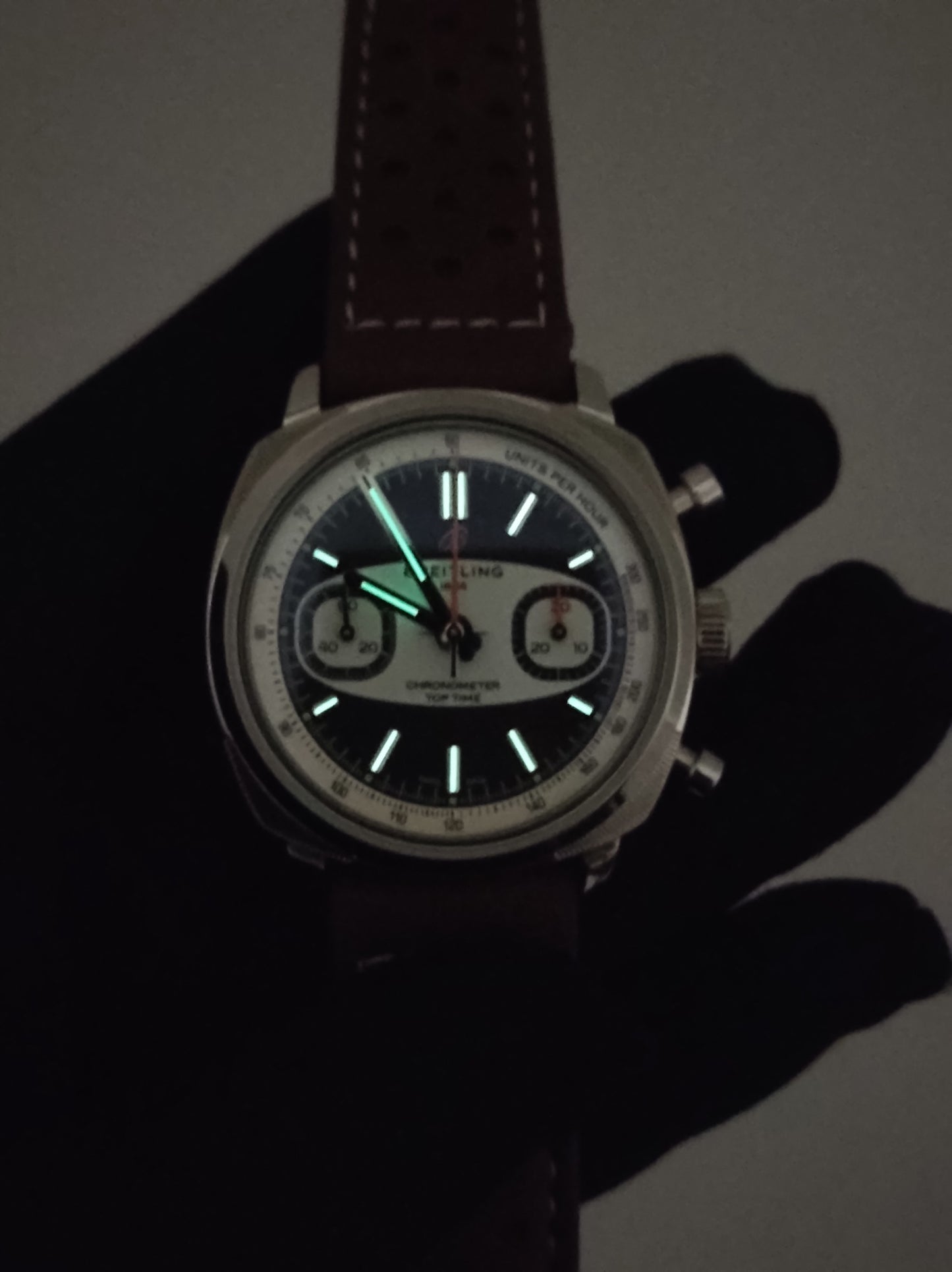 Breitling Top Time B01 Racing Reverse Panda Dial