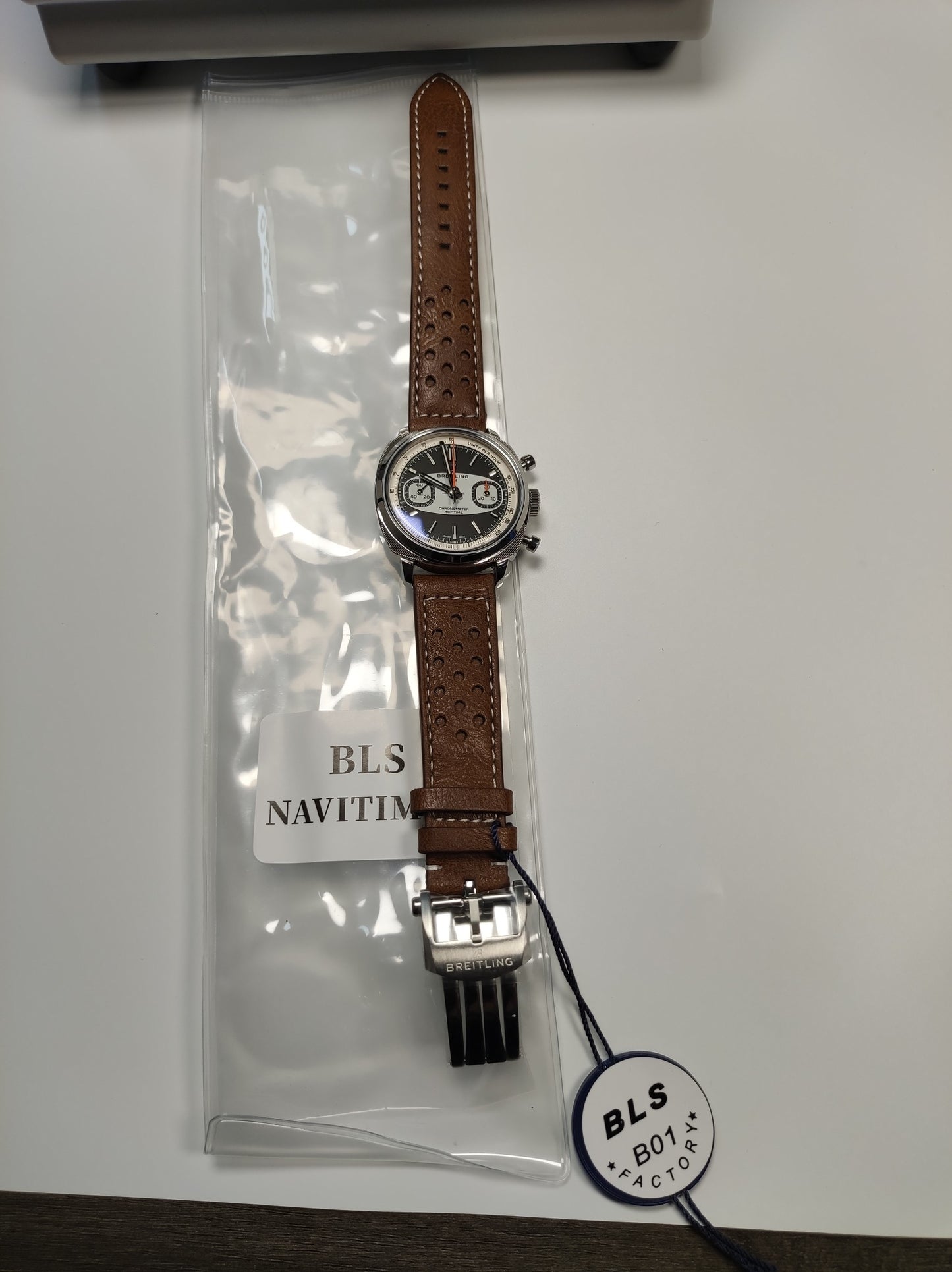Breitling Top Time B01 Racing Reverse Panda Dial