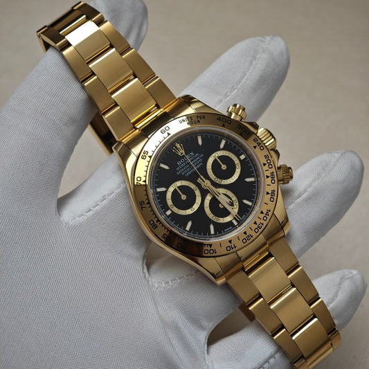 Rolex Cosmograph Daytona 126508 Yellow Gold Black Dial