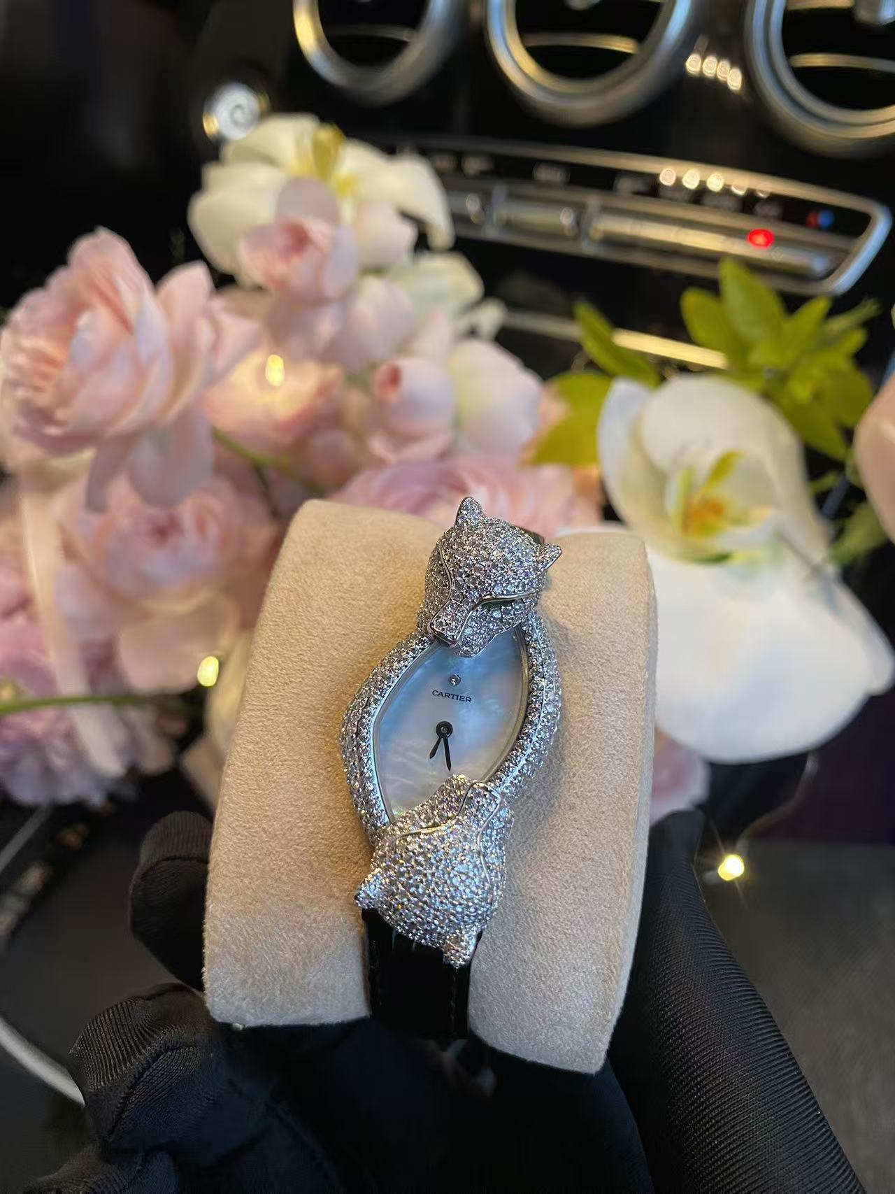 Cartier Panthère Diamond White Gold Watch