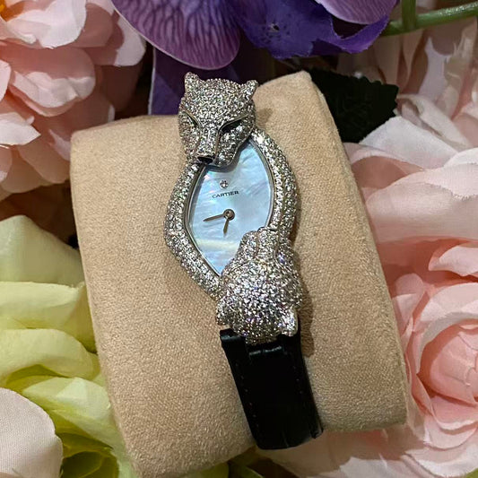 Cartier Panthère Diamond White Gold Watch