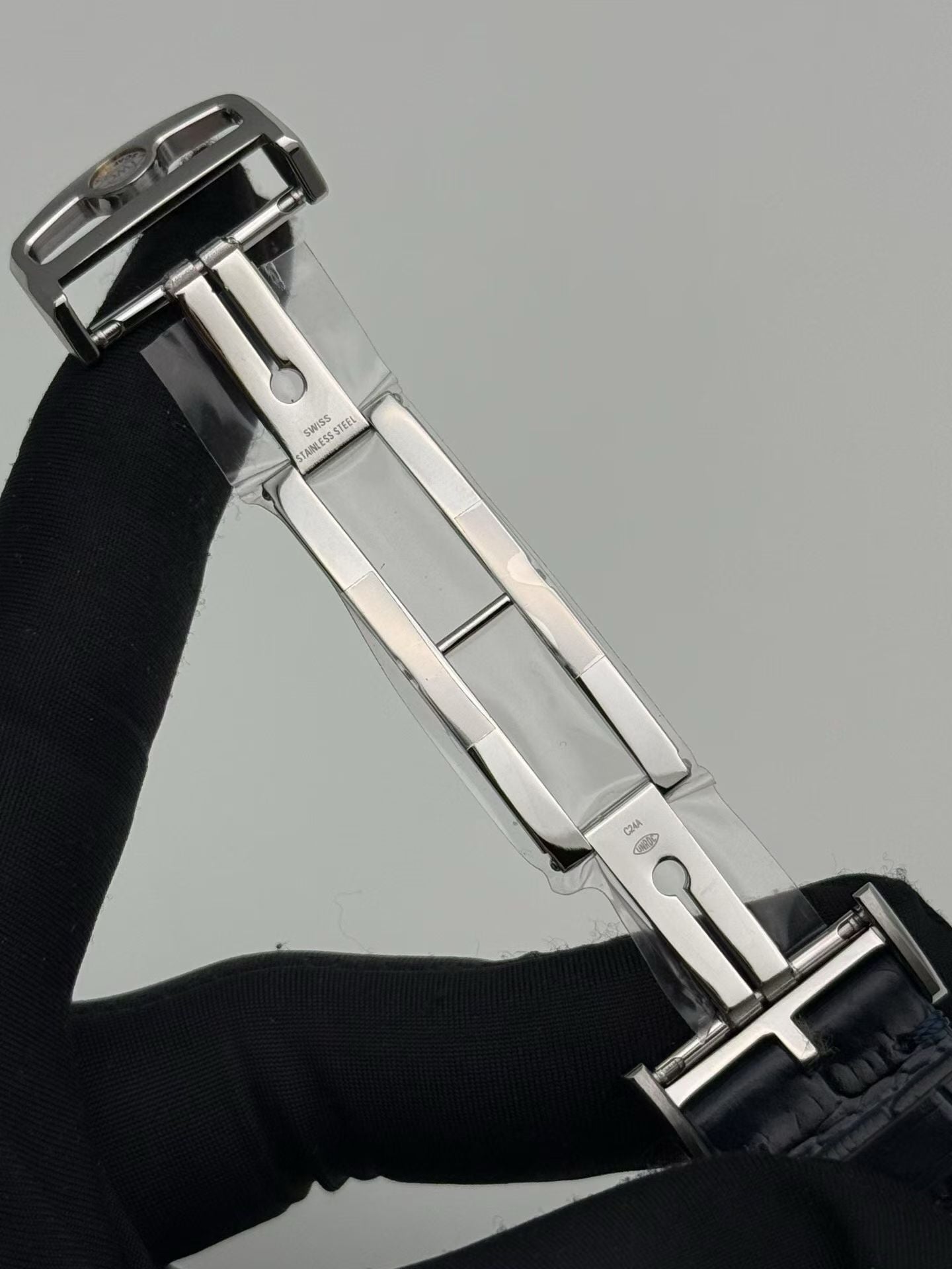 IWC Portugieser Chronograph Silver Dial Blue Hands