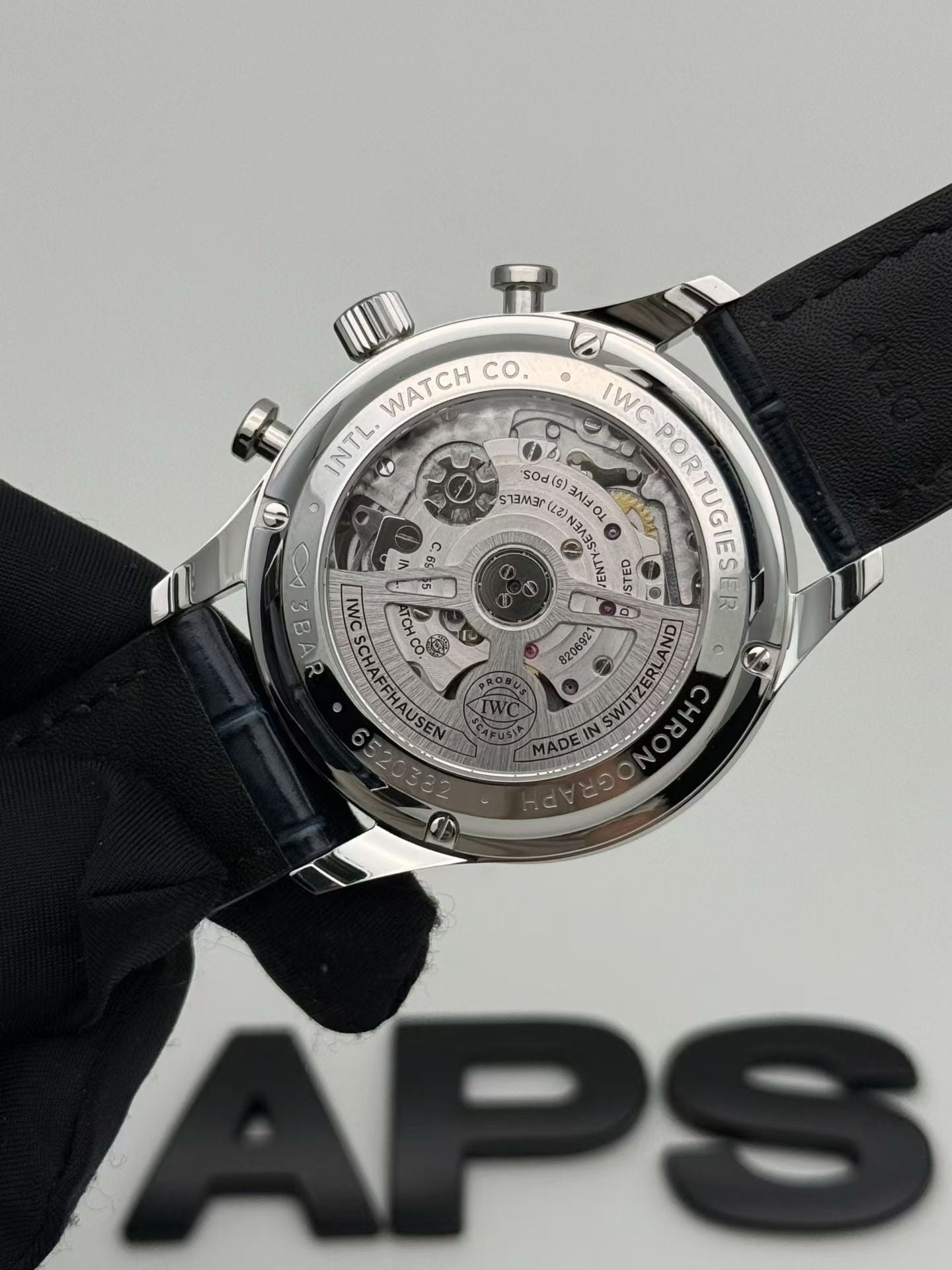 IWC Portugieser Chronograph Silver Dial Blue Hands
