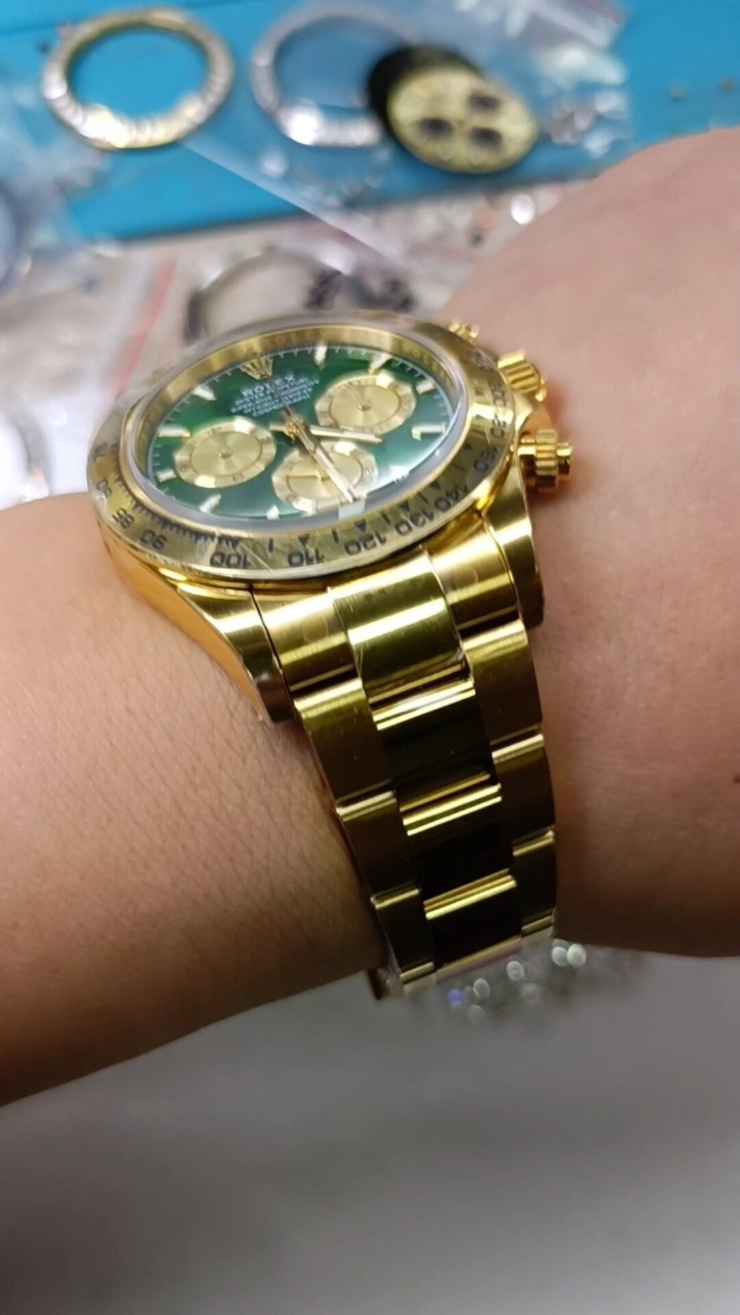 Rolex Daytona 18K Yellow Gold Green Dial “John Mayer”