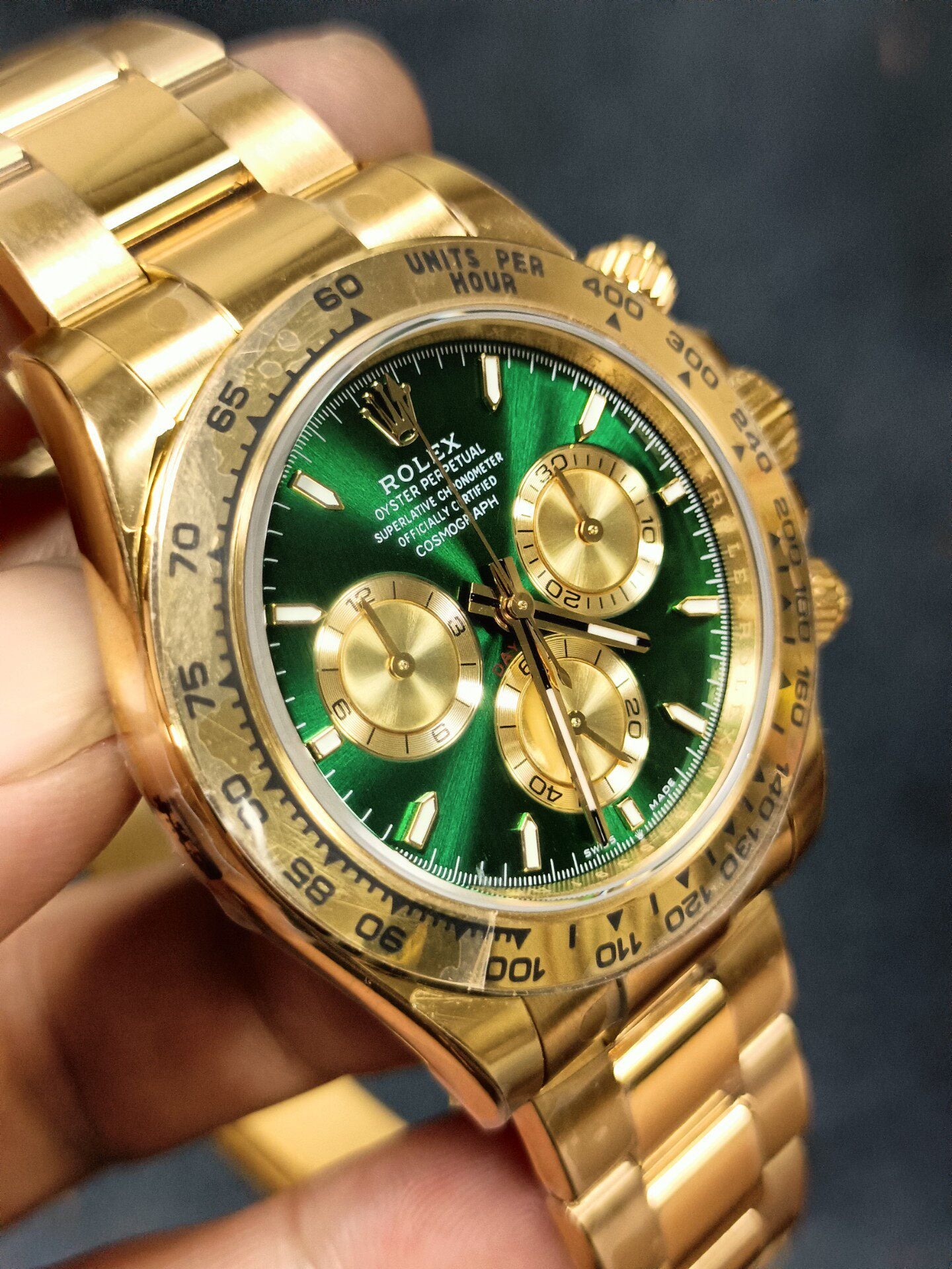 Rolex Daytona 18K Yellow Gold Green Dial “John Mayer”